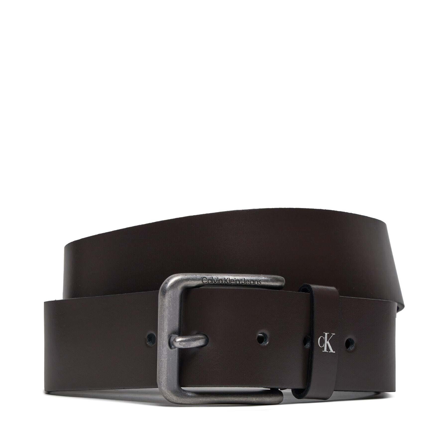 Calvin Klein Jeans Moški pas Rounded Classic Belt 38Mm K50K510066 Rjava - Pepit.si