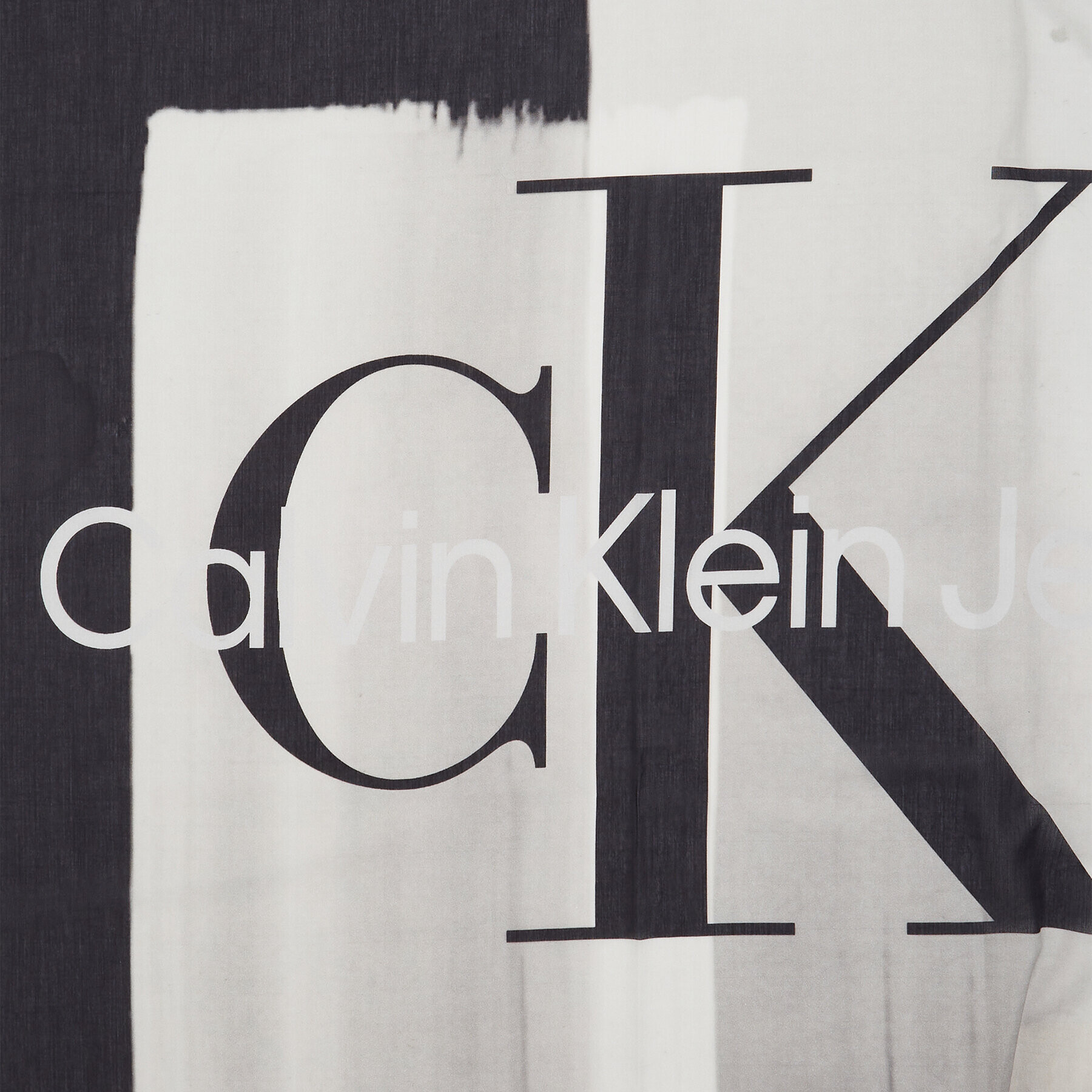 Calvin Klein Jeans Naglavna ruta Monogram Shawl K60K610914 Črna - Pepit.si