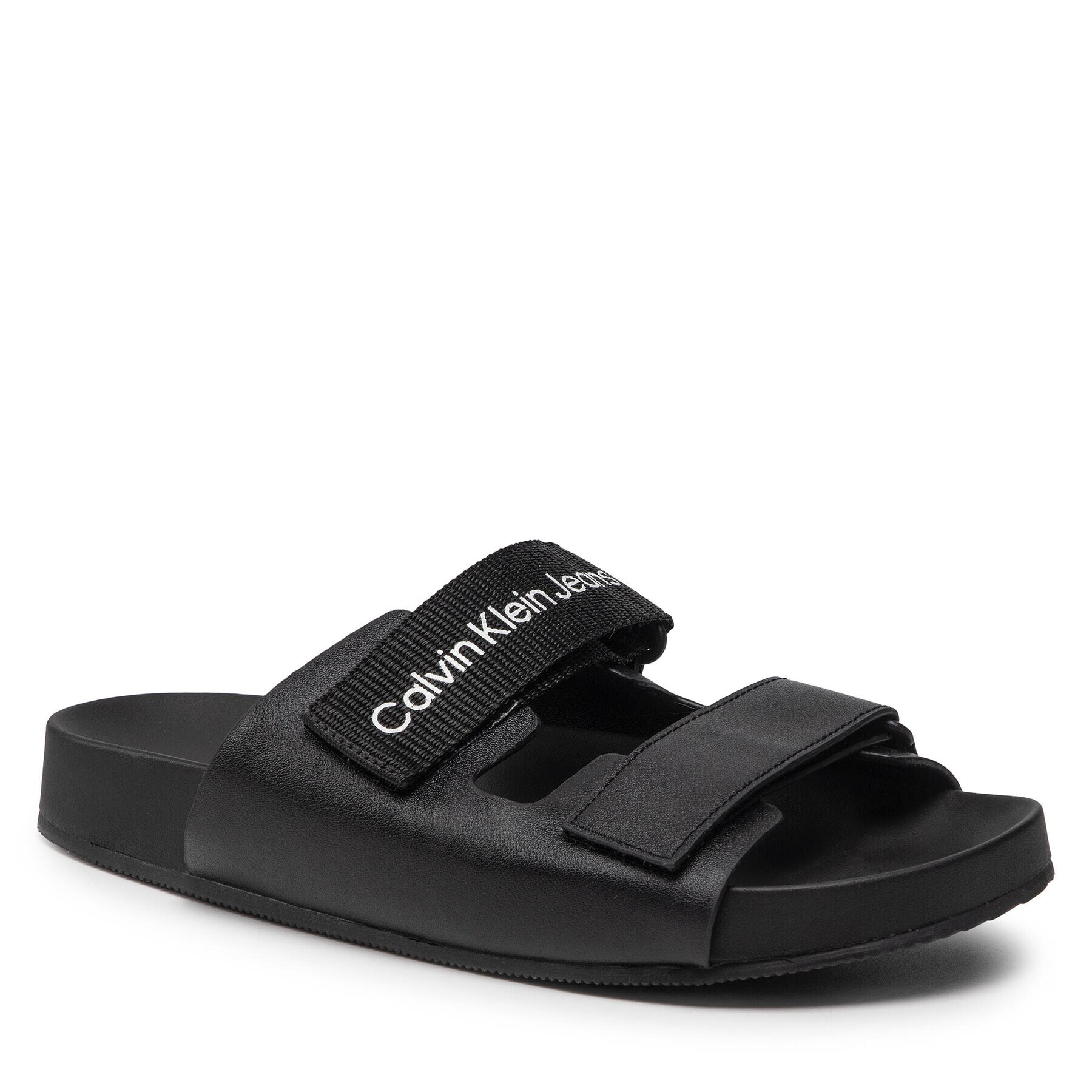 Calvin Klein Jeans Natikači Comfort Sandal 1 YW0YW00597 Črna - Pepit.si