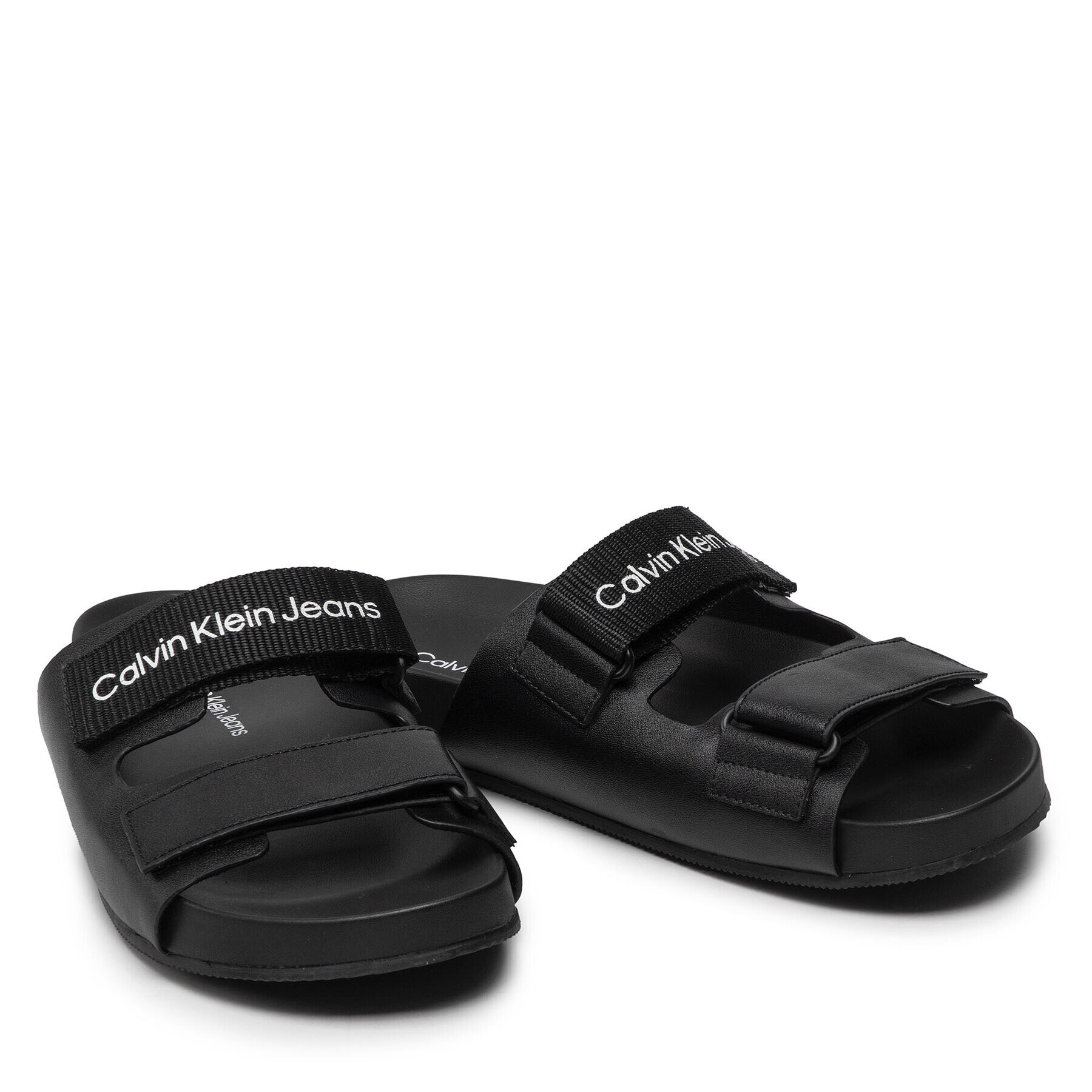 Calvin Klein Jeans Natikači Comfort Sandal 1 YW0YW00597 Črna - Pepit.si