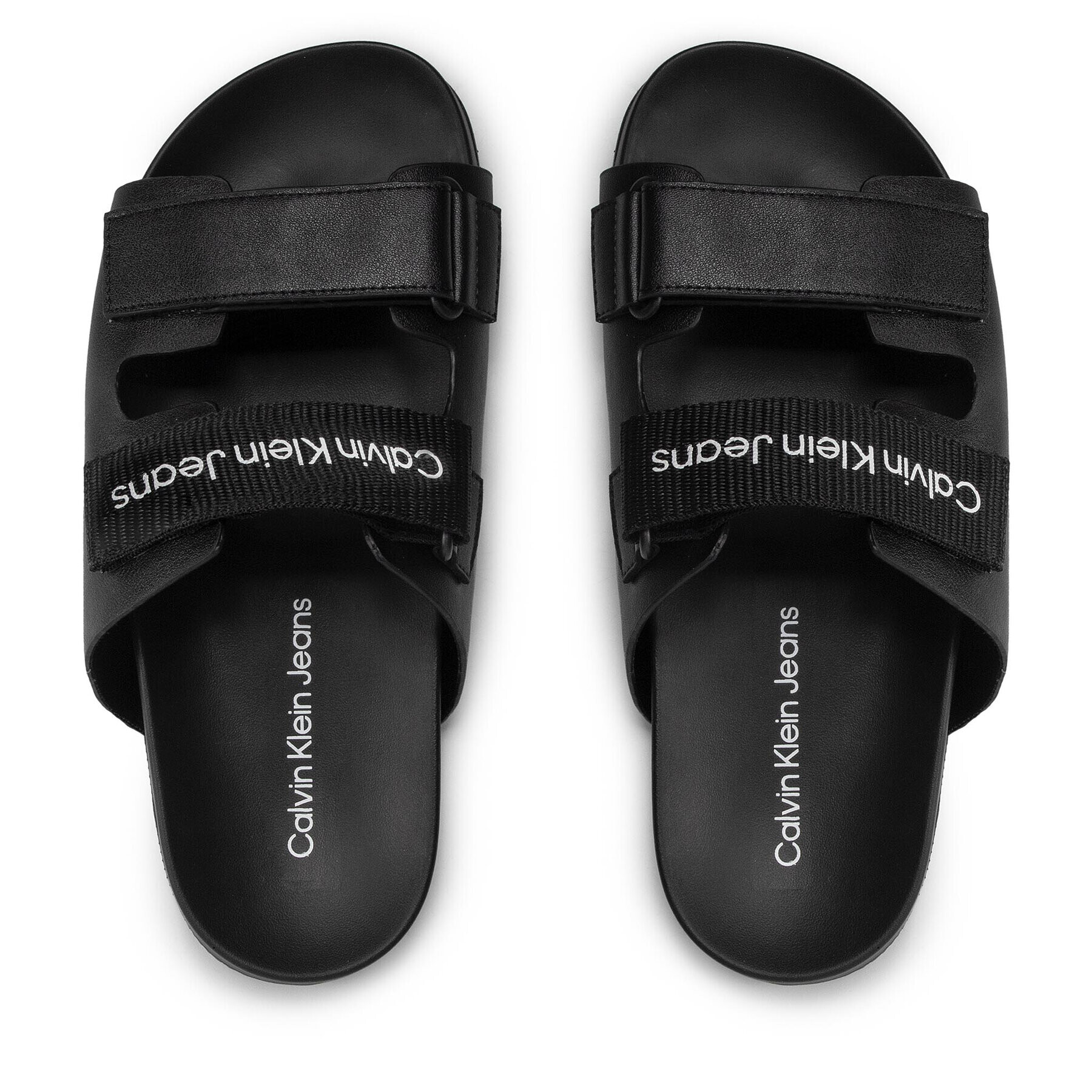 Calvin Klein Jeans Natikači Comfort Sandal 1 YW0YW00597 Črna - Pepit.si