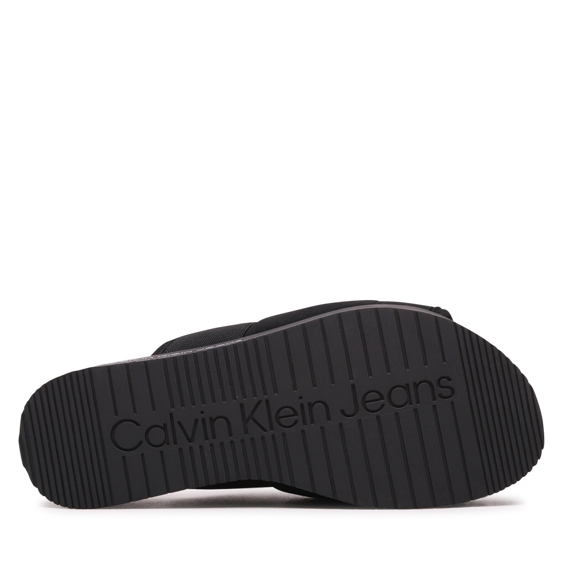 Calvin Klein Jeans Natikači Flatporm Sandal Webb YW0YW01074 Črna - Pepit.si