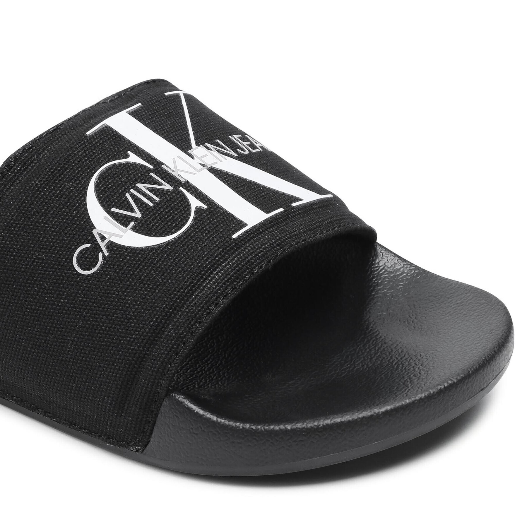 Calvin Klein Jeans Natikači Slide Monogram Co YM0YM00061 Črna - Pepit.si