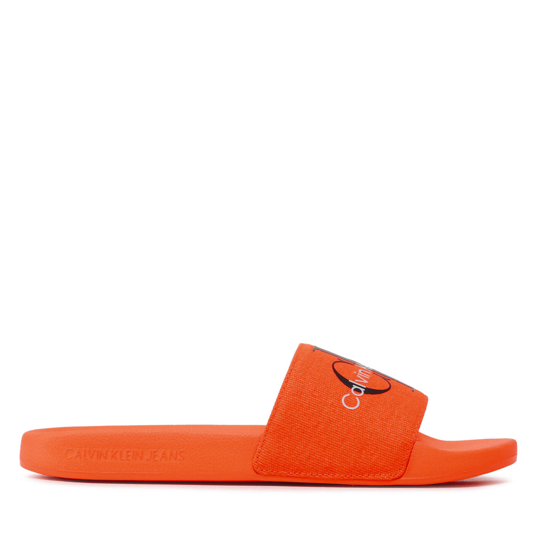 Calvin Klein Jeans Natikači Slide Monogram Co YM0YM00061 Oranžna - Pepit.si