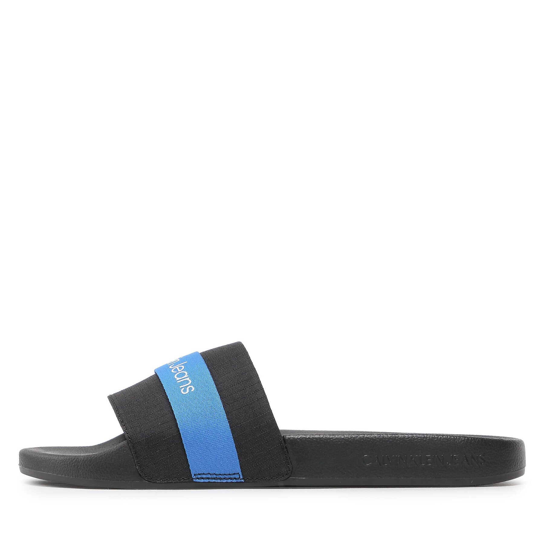 Calvin Klein Jeans Natikači Slide Webbing YM0YM00663 Črna - Pepit.si