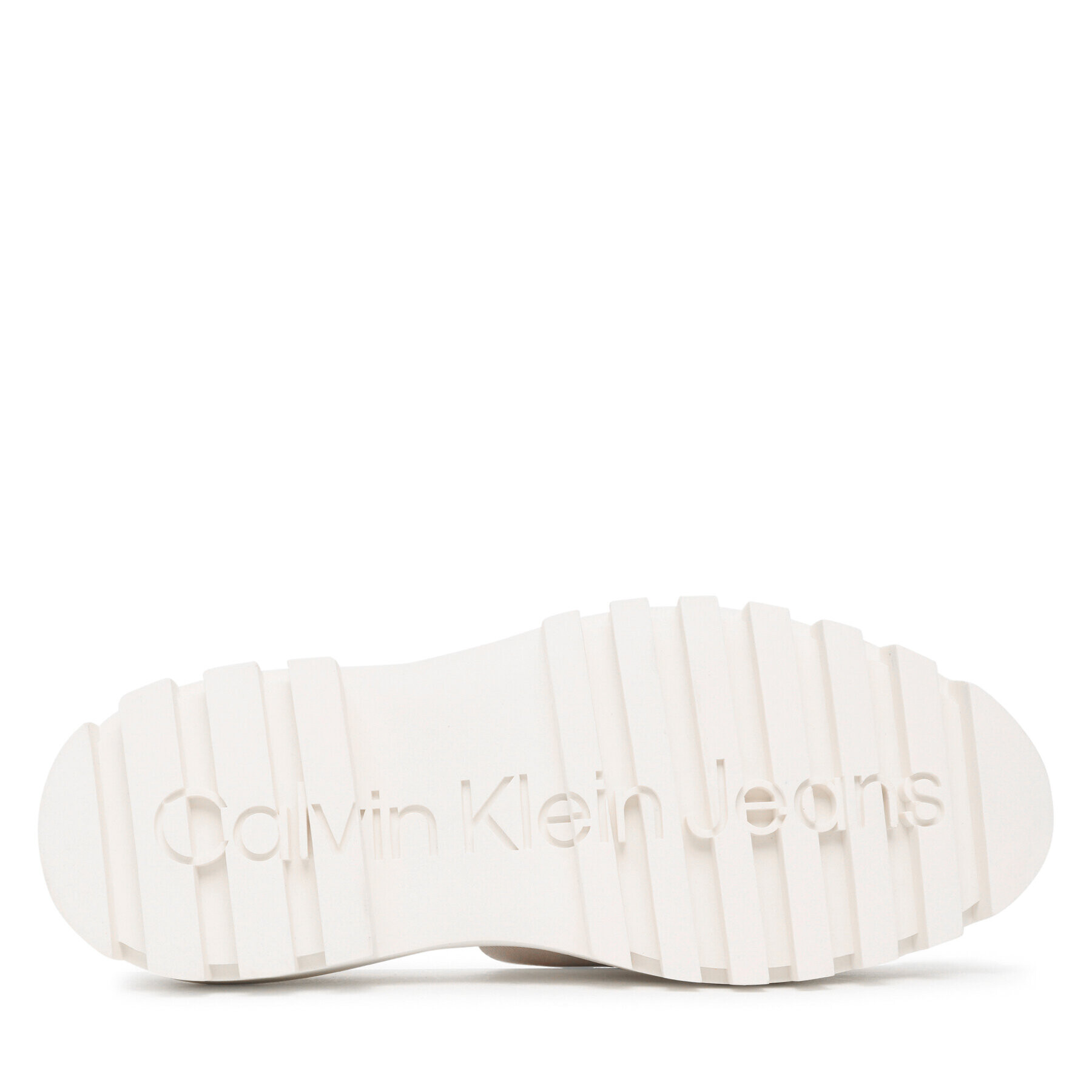 Calvin Klein Jeans Natikači Toothy Combat Sandal Webbing YW0YW00949 Bela - Pepit.si