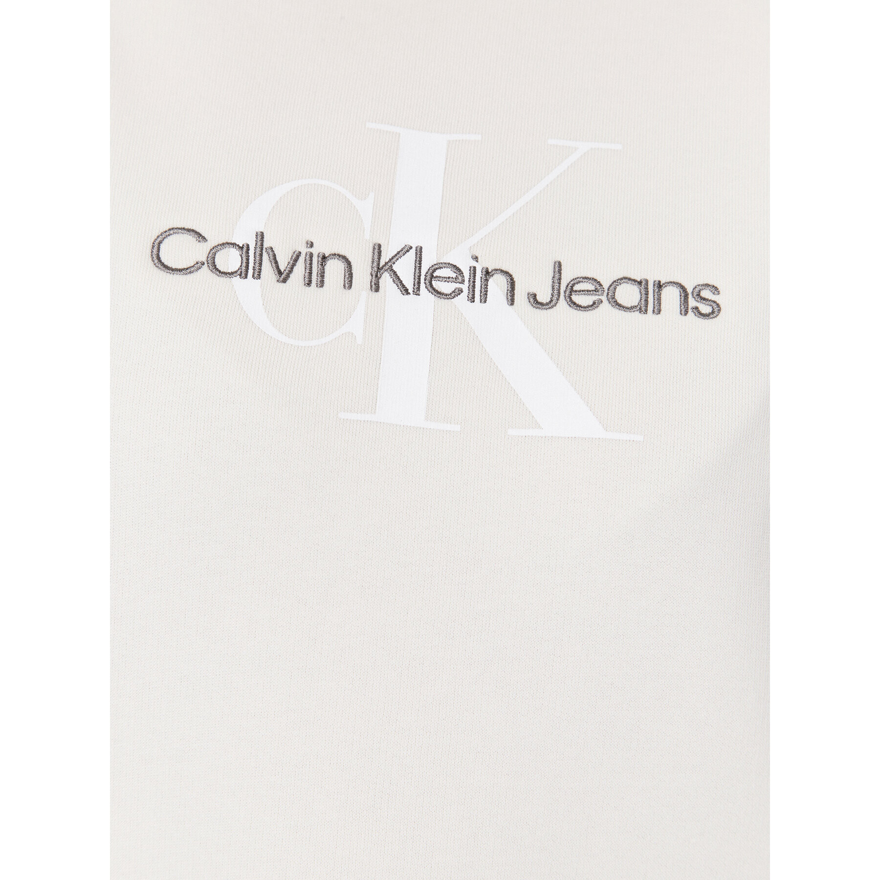 Calvin Klein Jeans Pletena obleka J20J222362 Écru Relaxed Fit - Pepit.si