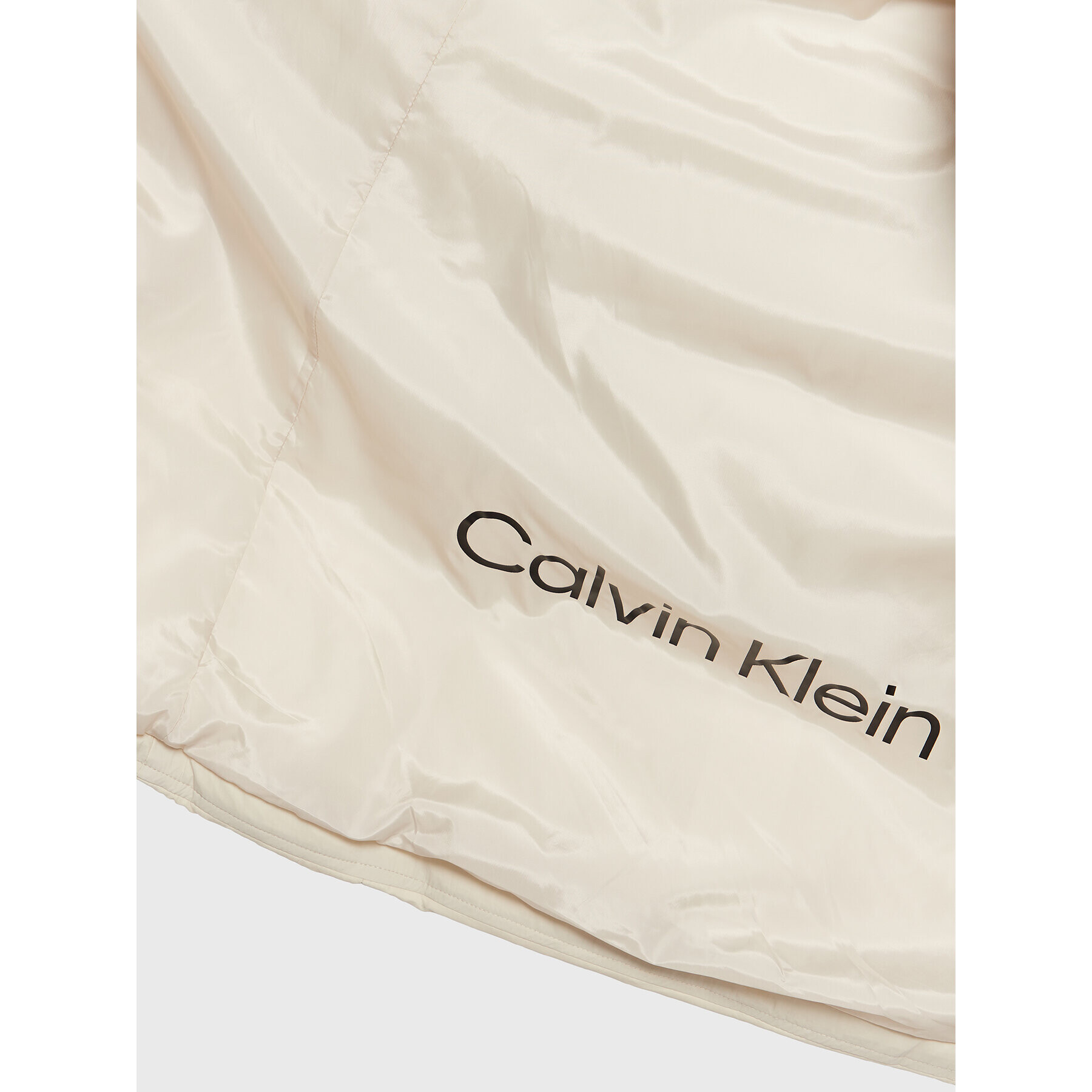 Calvin Klein Jeans Puhovka J20J219829 Écru Regular Fit - Pepit.si