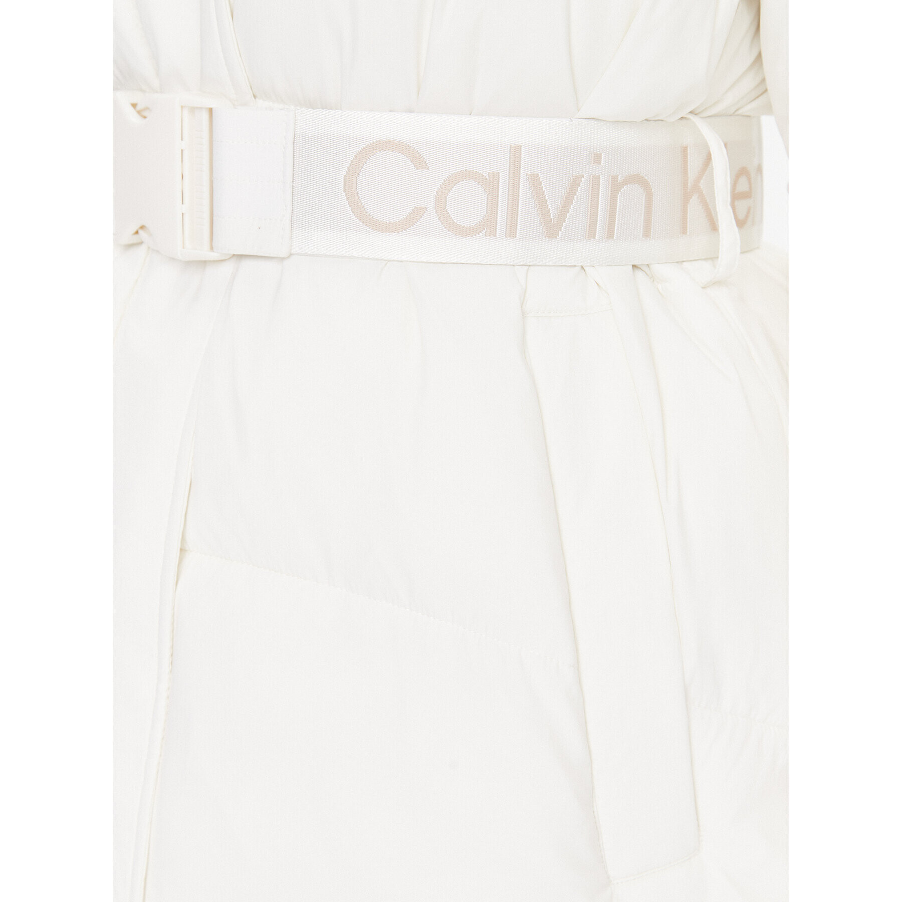 Calvin Klein Jeans Puhovka J20J221894 Écru Regular Fit - Pepit.si