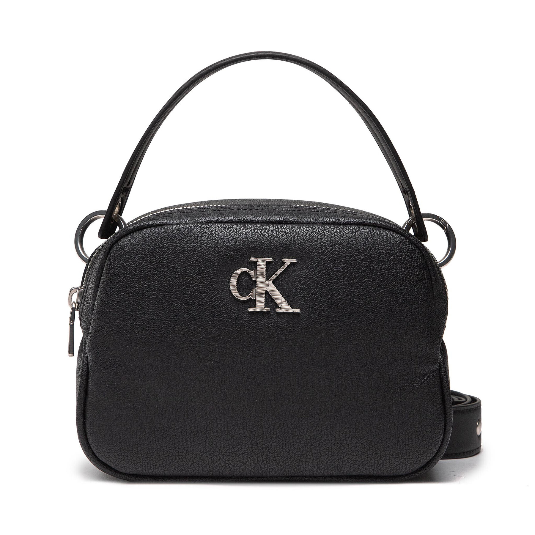 Calvin Klein Jeans Ročna torba Texture Camera Bag20 K60K609779 Črna - Pepit.si