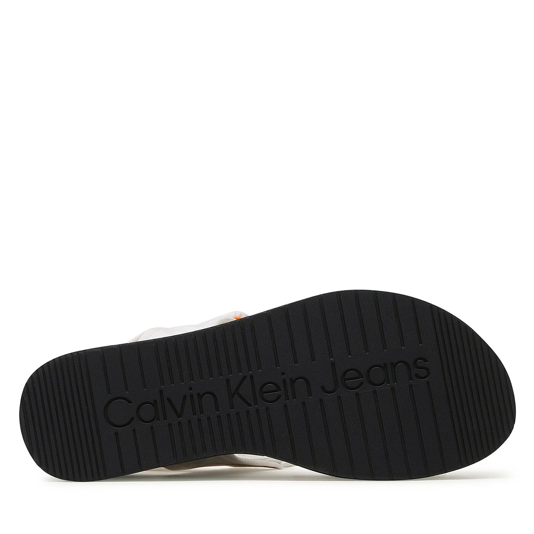 Calvin Klein Jeans Sandali Flatform Sandal Softny YW0YW00965 Bela - Pepit.si