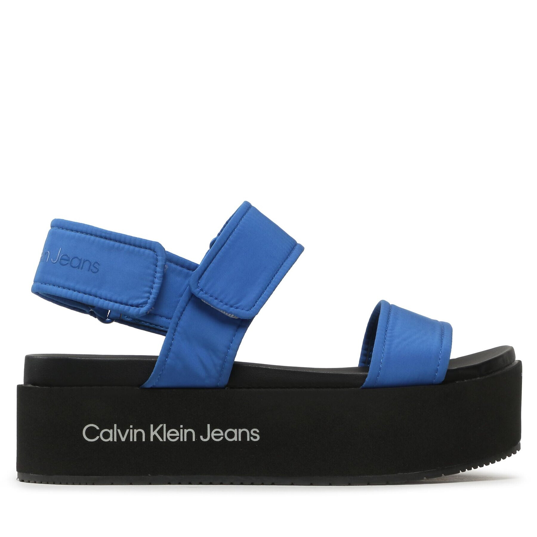 Calvin Klein Jeans Sandali Flatform Sandal Softny YW0YW00965 Modra - Pepit.si