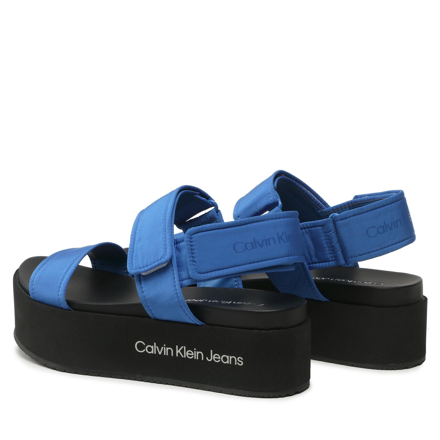 Calvin Klein Jeans Sandali Flatform Sandal Softny YW0YW00965 Modra - Pepit.si