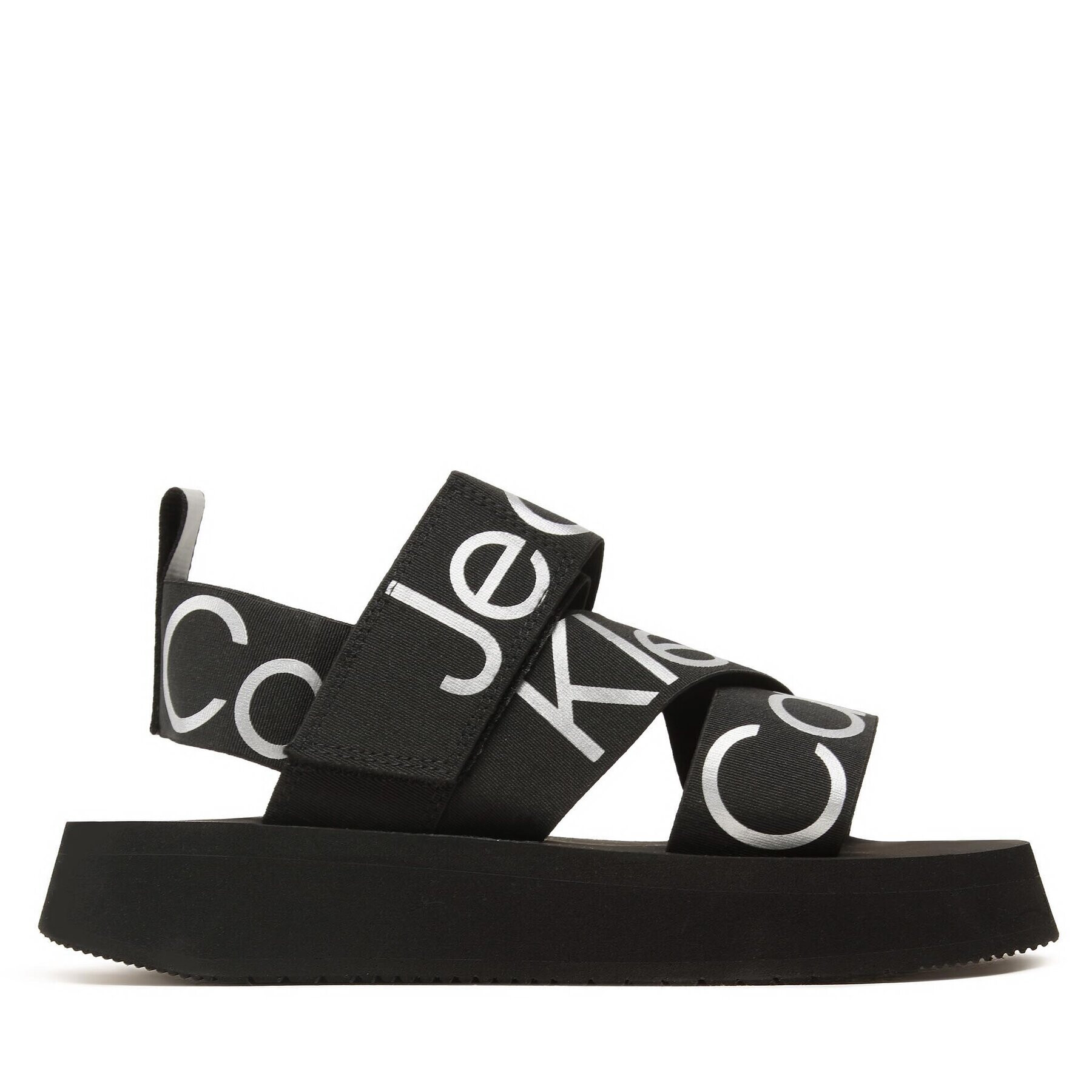 Calvin Klein Jeans Sandali Prefersato Sandal Webb YW0YW01071 Črna - Pepit.si