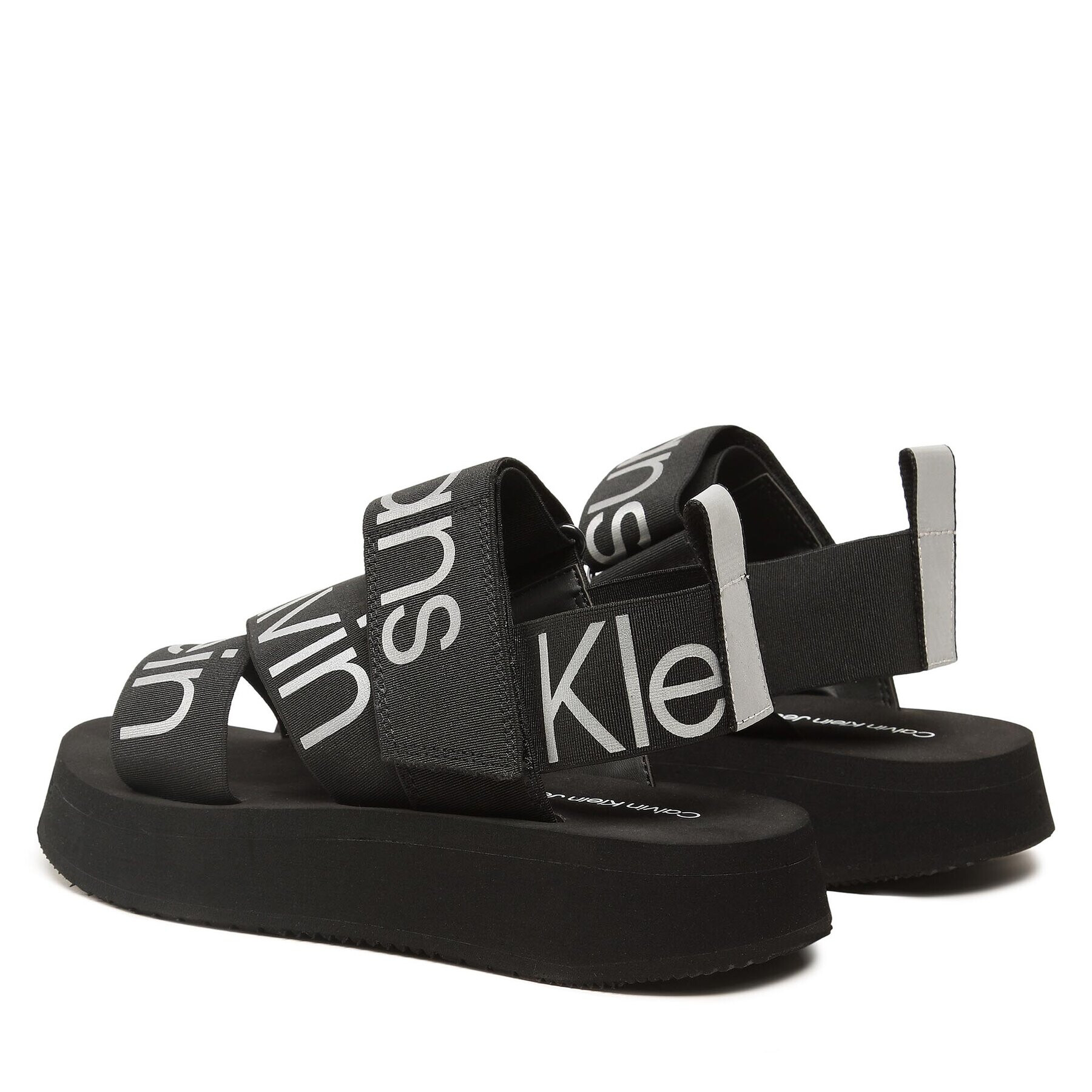 Calvin Klein Jeans Sandali Prefersato Sandal Webb YW0YW01071 Črna - Pepit.si