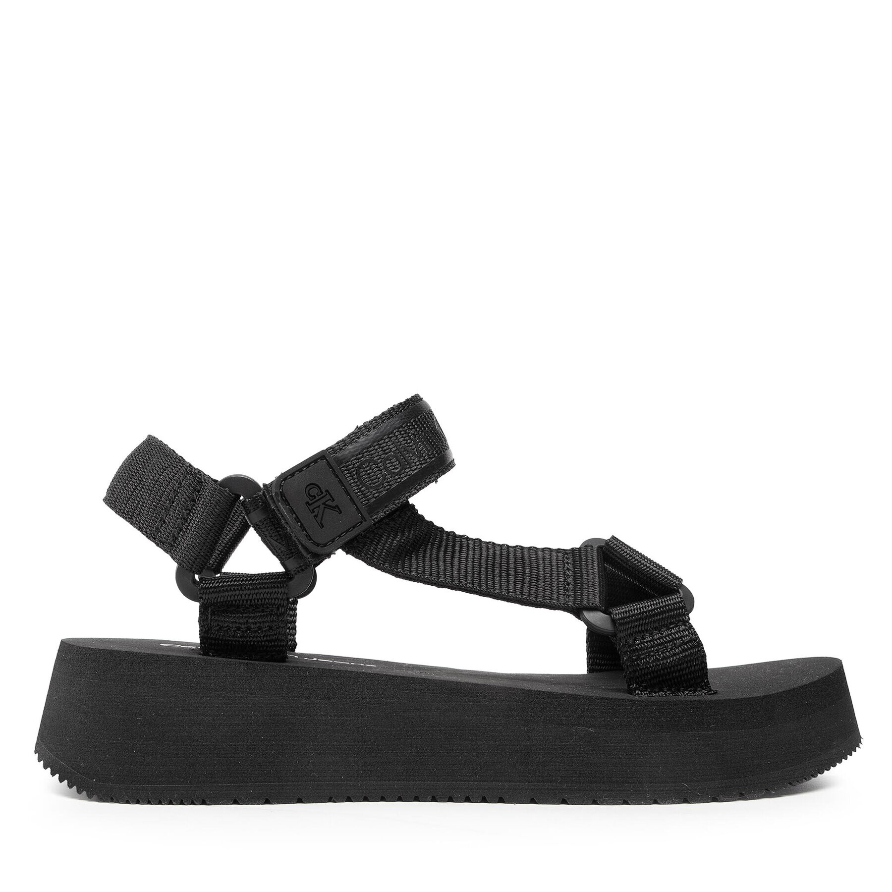 Calvin Klein Jeans Sandali Prefresato Sandal 1 YW0YW00557 Črna - Pepit.si