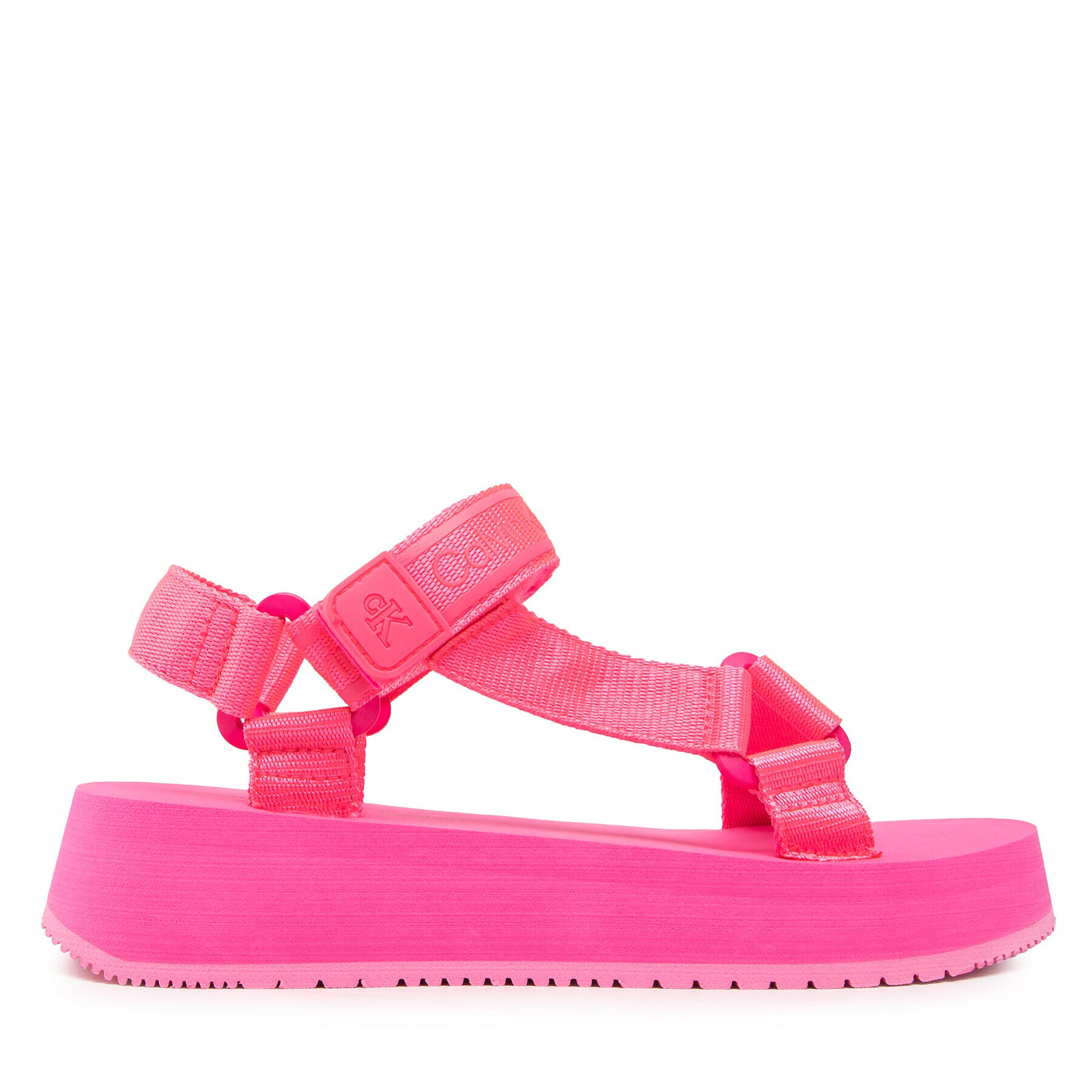 Calvin Klein Jeans Sandali Prefresato Sandal 1 YW0YW00557 Roza - Pepit.si