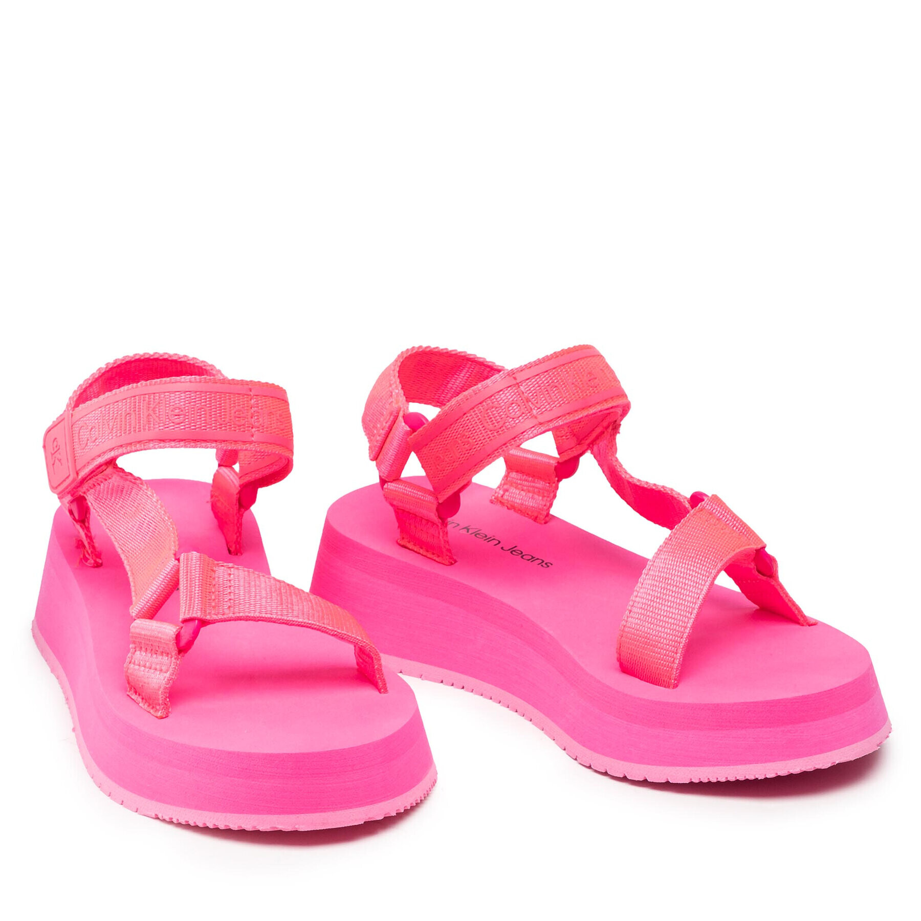 Calvin Klein Jeans Sandali Prefresato Sandal 1 YW0YW00557 Roza - Pepit.si