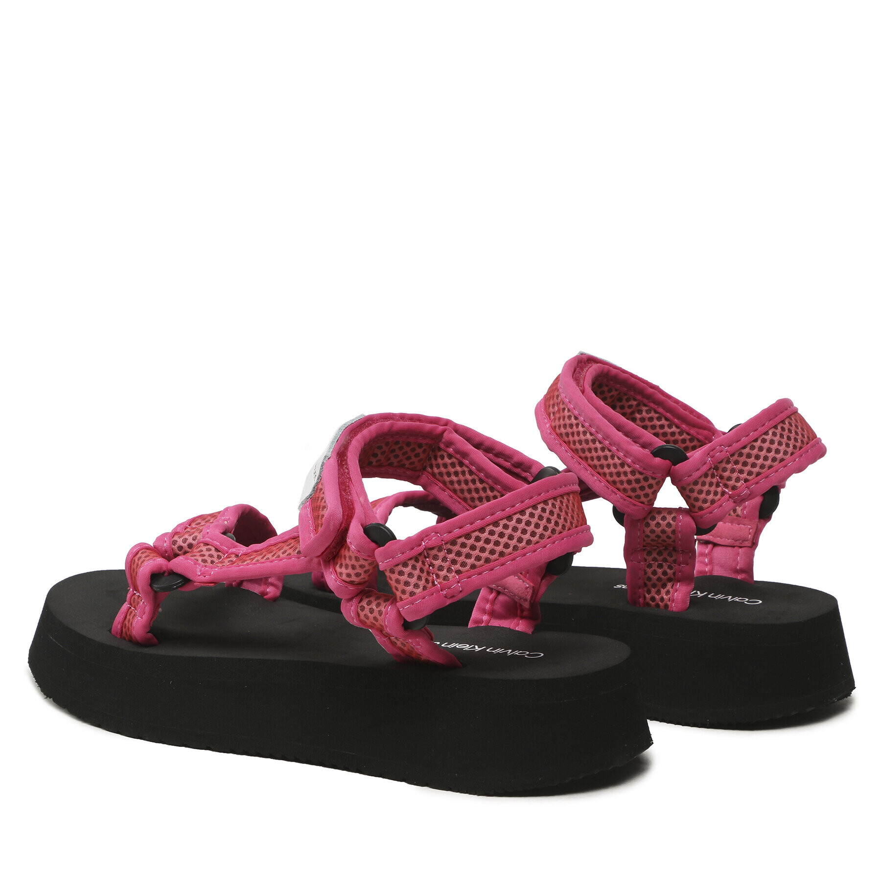 Calvin Klein Jeans Sandali Prefresato Sandal Webbing Mesh YW0YW00969 Roza - Pepit.si