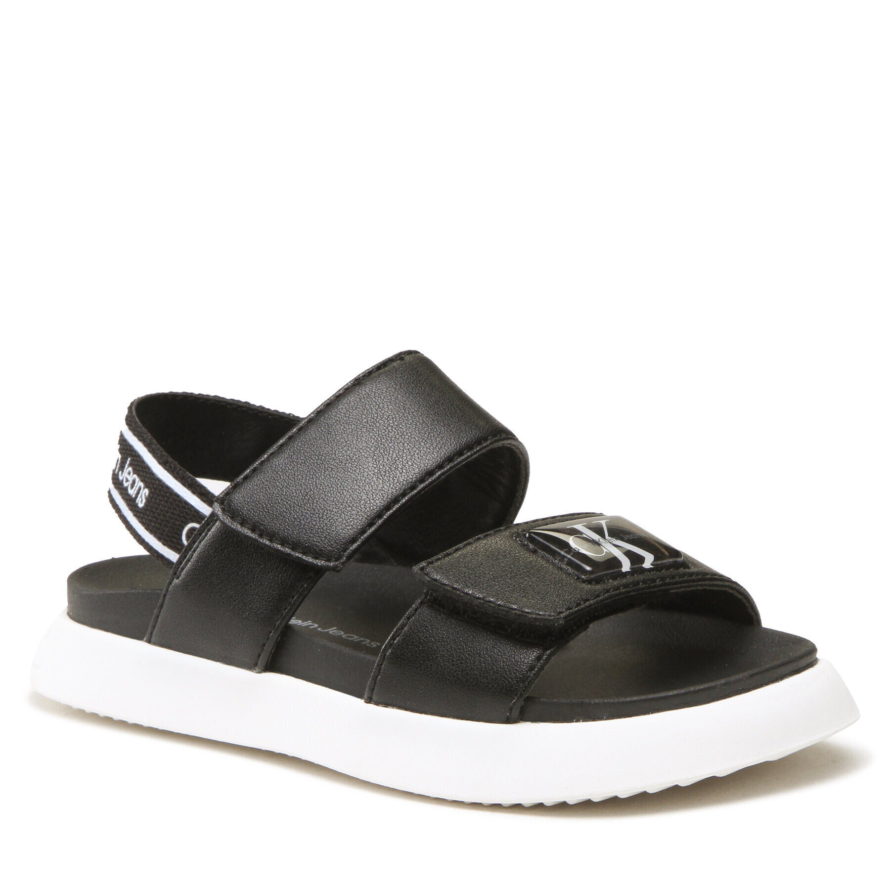 Calvin Klein Jeans Sandali Velcro Sandal V3A2-80508-1013 Črna - Pepit.si