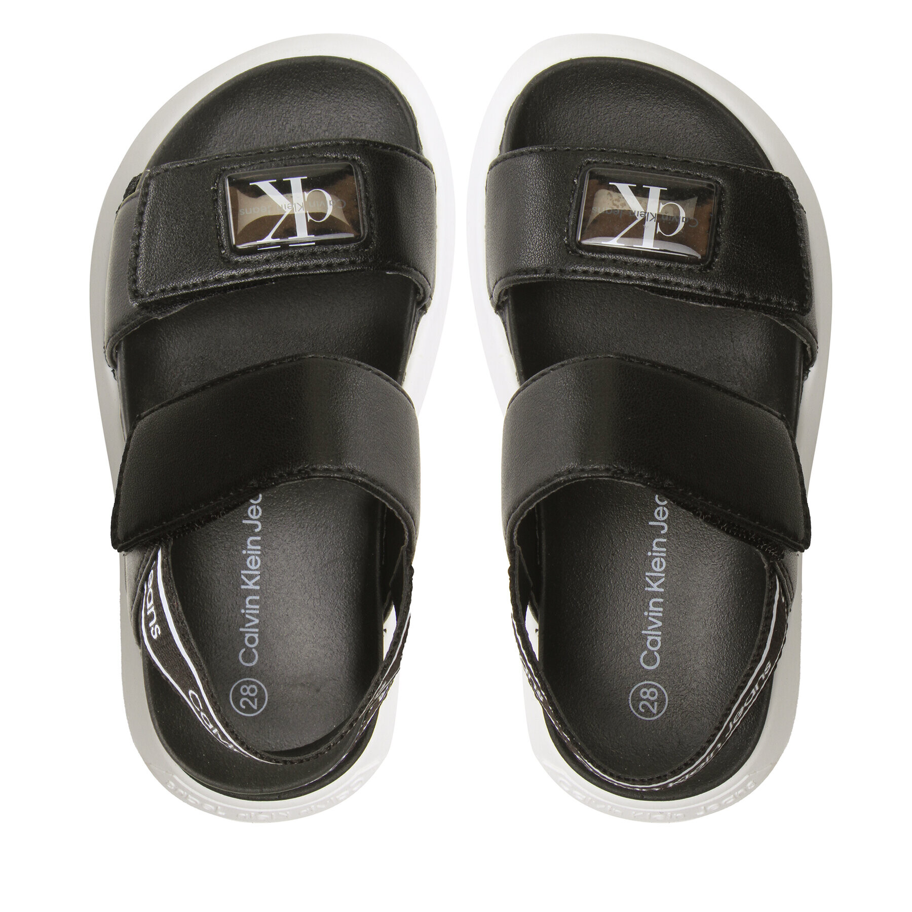 Calvin Klein Jeans Sandali Velcro Sandal V3A2-80508-1013 Črna - Pepit.si