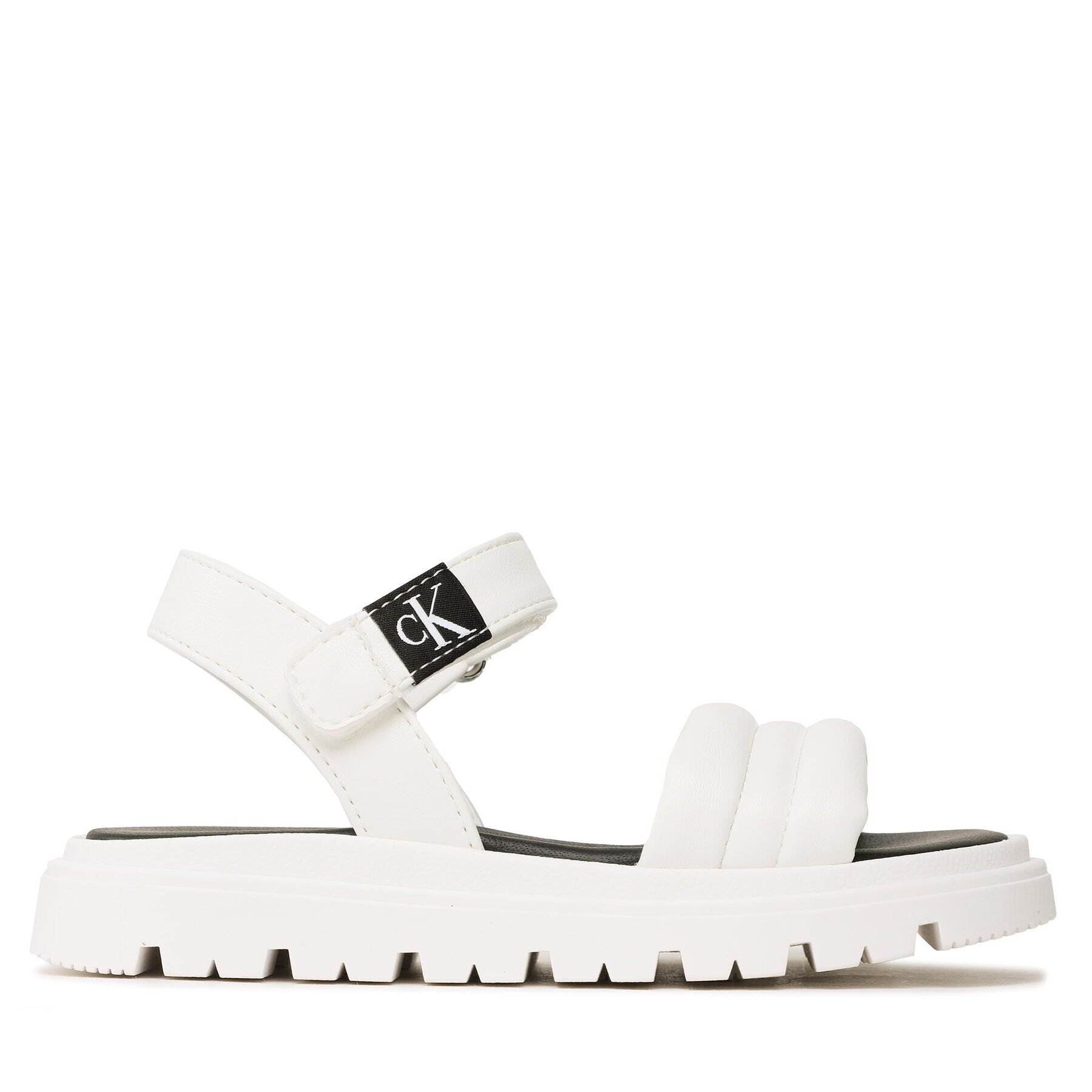 Calvin Klein Jeans Sandali Velcro Sandal V4A2-80512-1614 Bela - Pepit.si