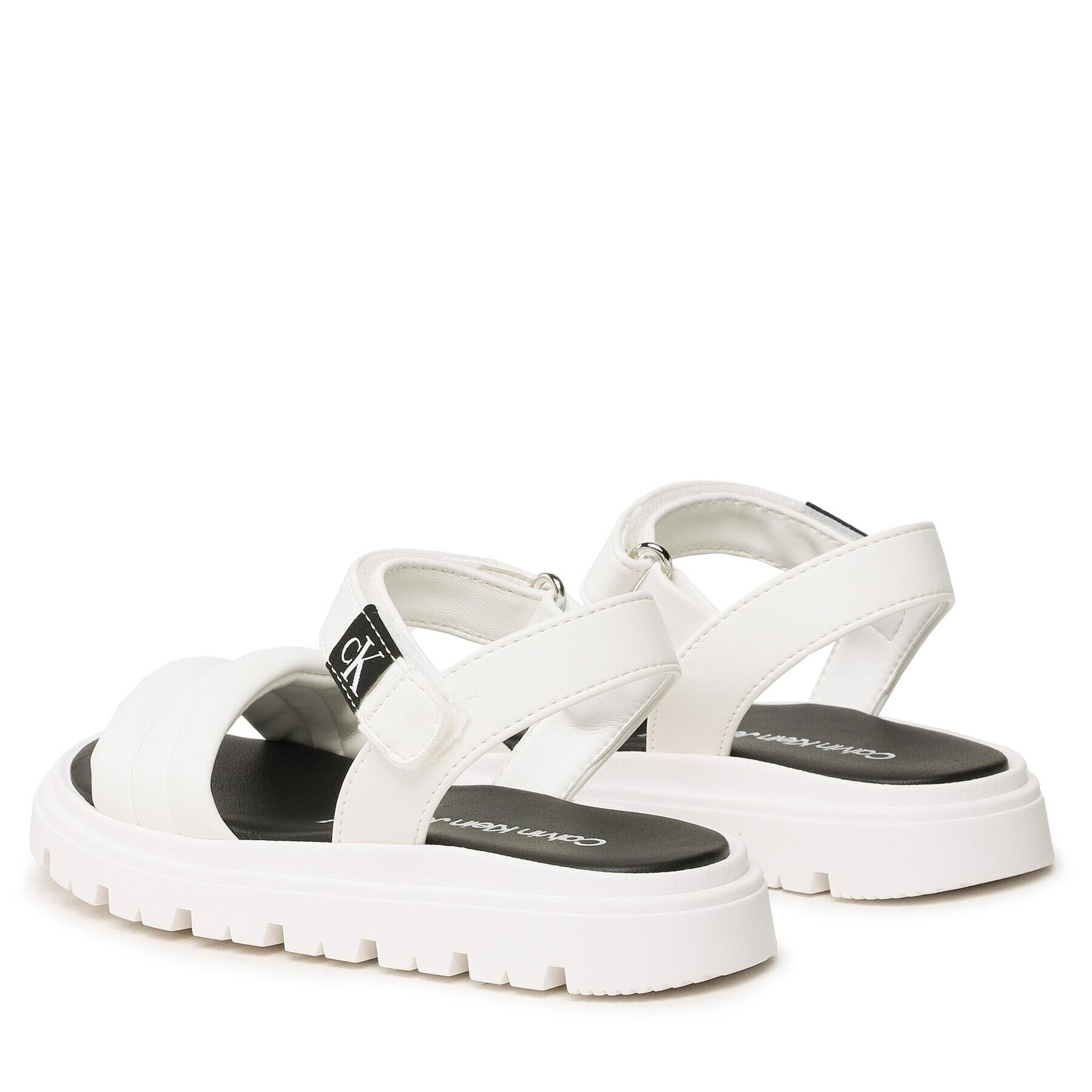 Calvin Klein Jeans Sandali Velcro Sandal V4A2-80512-1614 Bela - Pepit.si