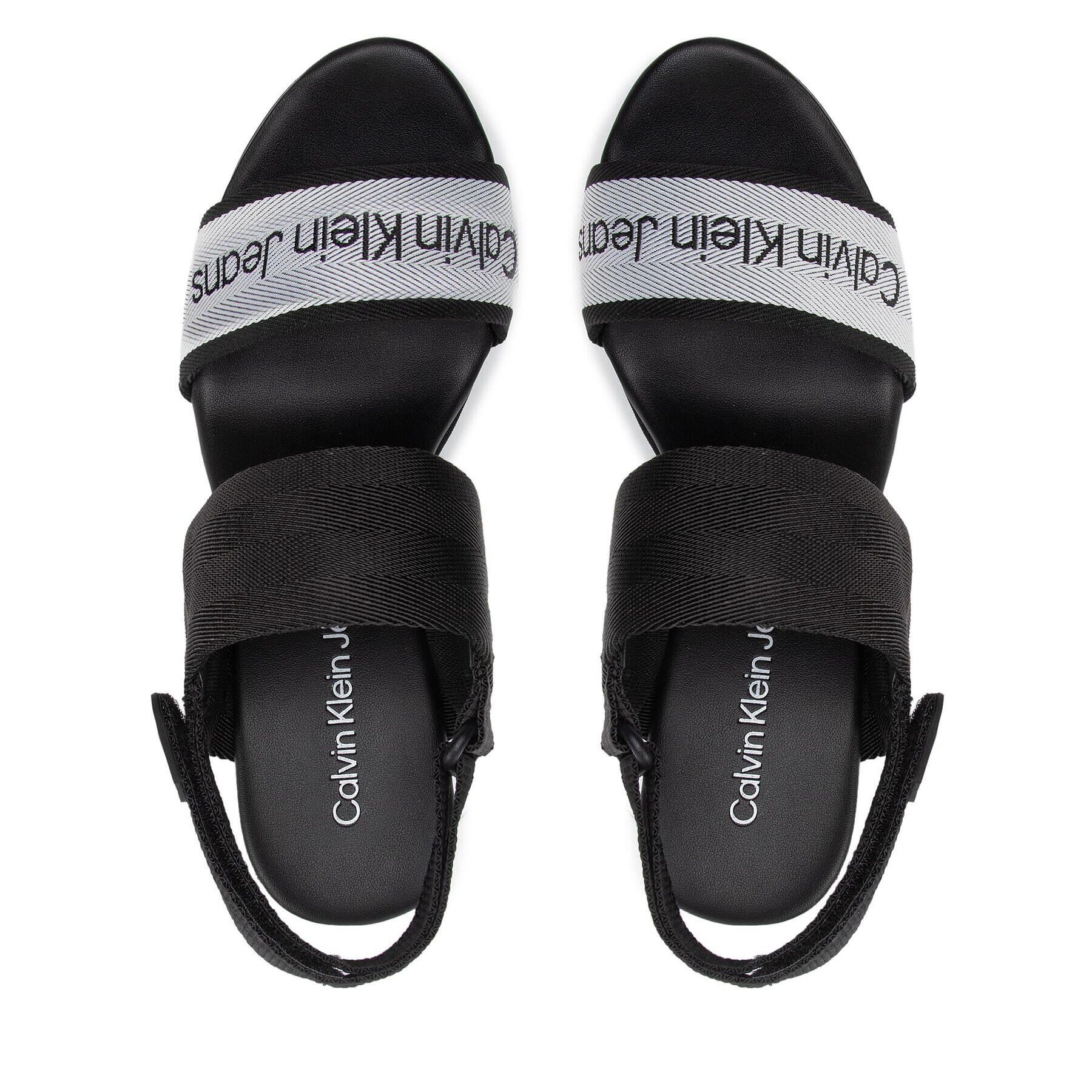 Calvin Klein Jeans Sandali Wedge Sandal YW0YW00669 Pisana - Pepit.si