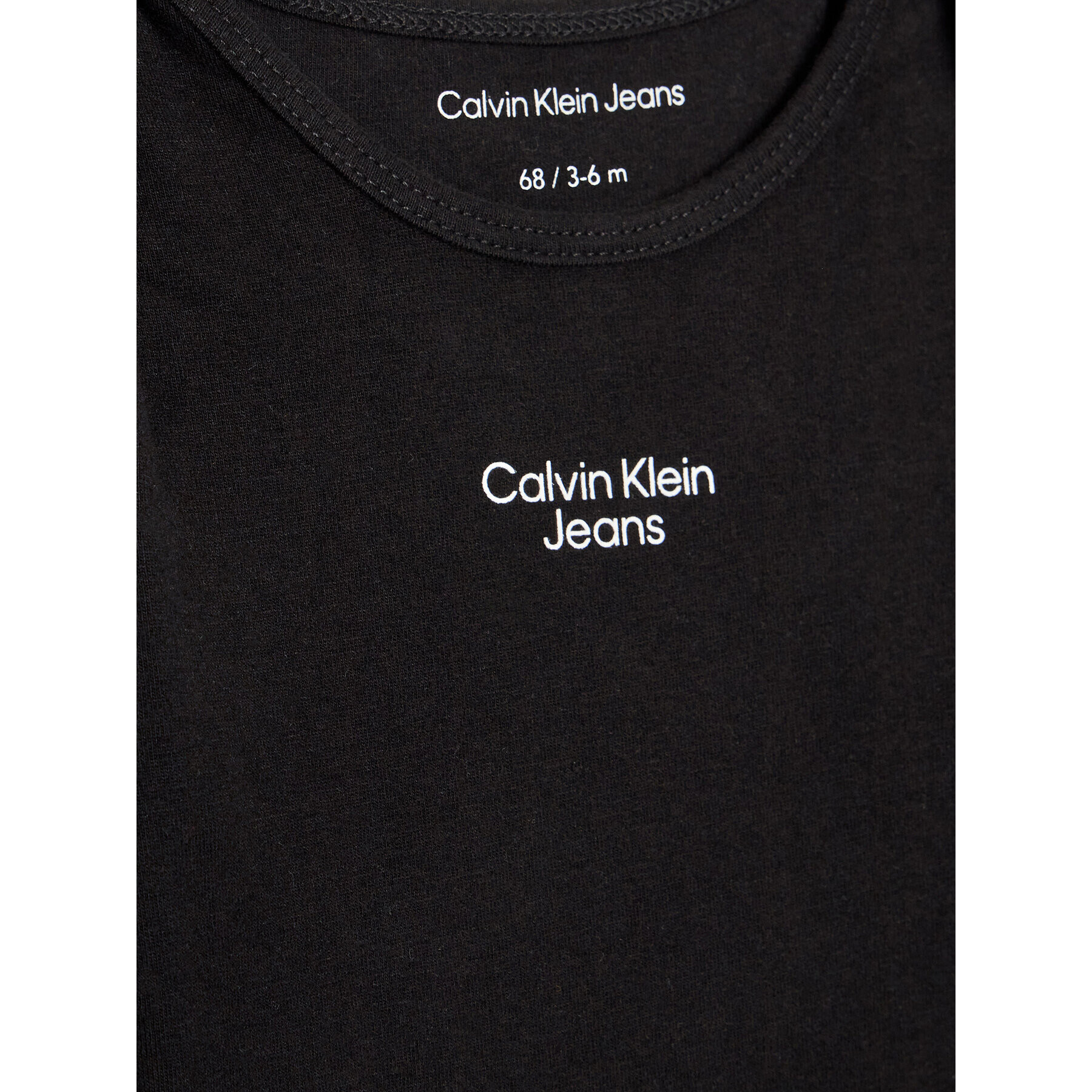 Calvin Klein Jeans Set 2 parov otroških bodijev Stack Logo IN0IN00013 Pisana Regular Fit - Pepit.si