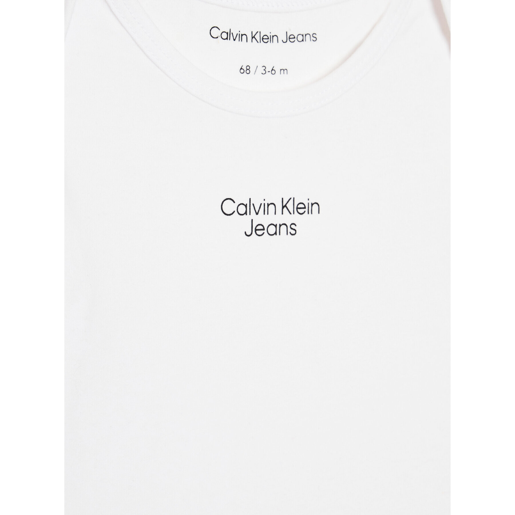 Calvin Klein Jeans Set 2 parov otroških bodijev Stack Logo IN0IN00013 Pisana Regular Fit - Pepit.si