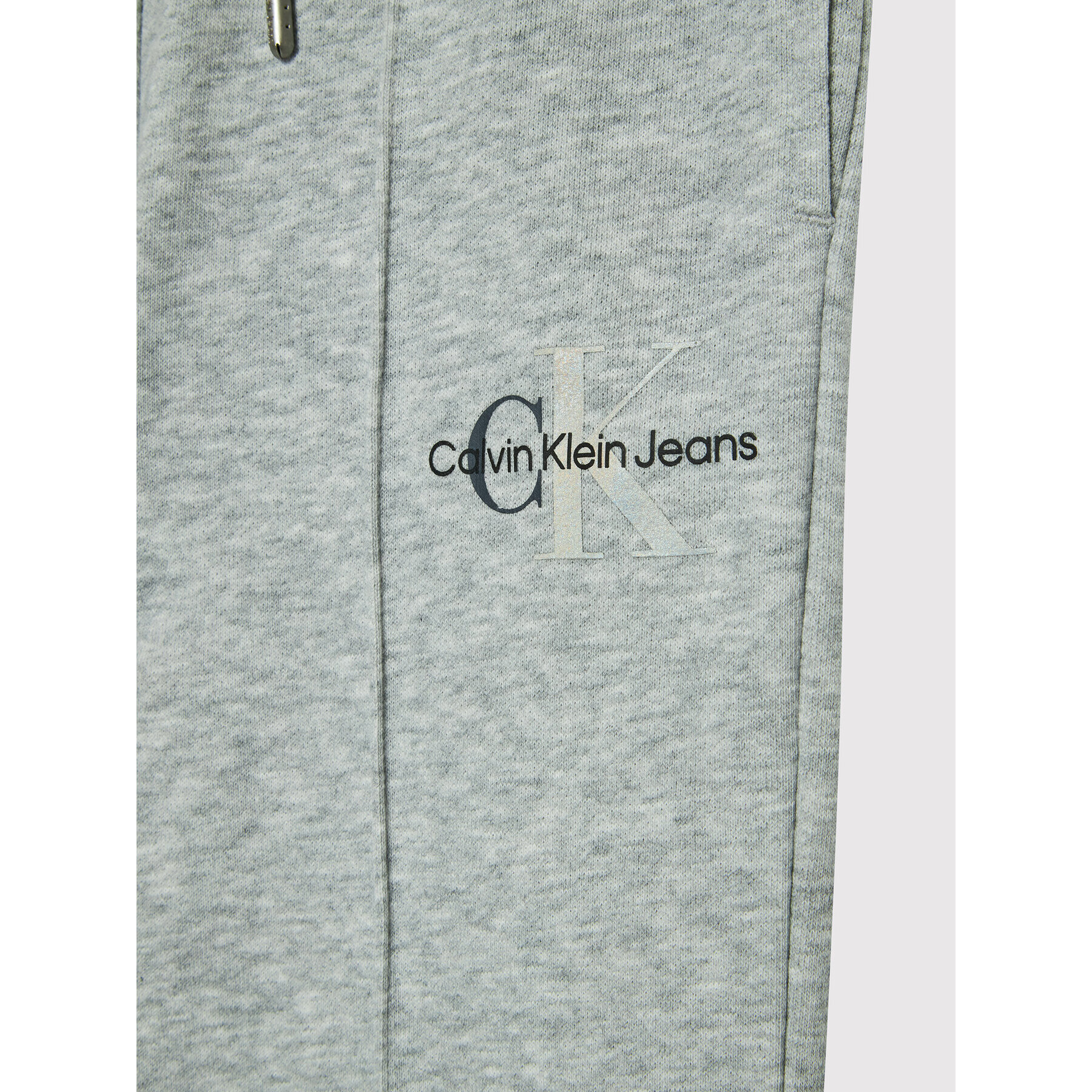 Calvin Klein Jeans Spodnji del trenirke Seaming IG0IG01268 Siva Regular Fit - Pepit.si