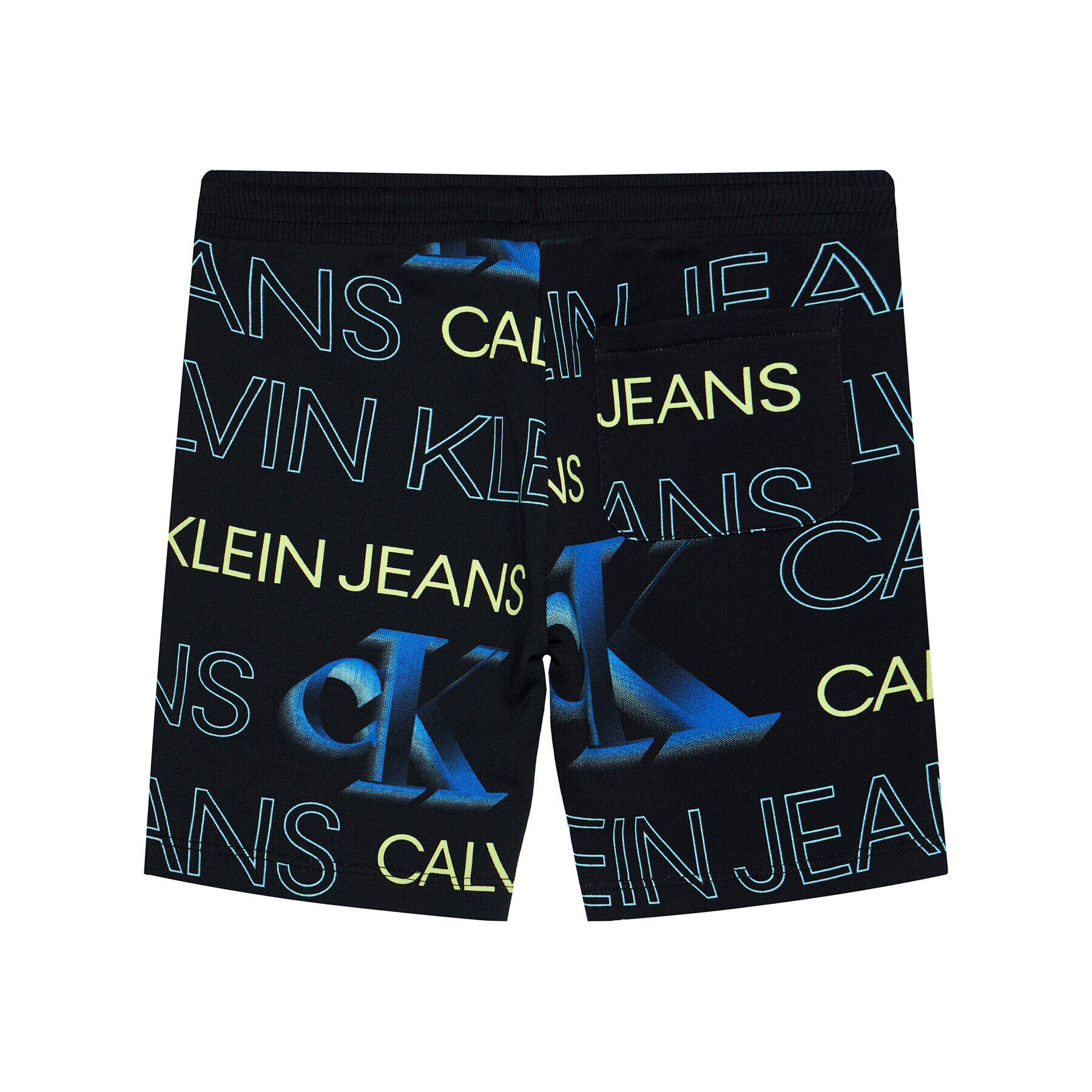 Calvin Klein Jeans Športne kratke hlače Pixelated Aop IB0IB00795 Črna Regular Fit - Pepit.si