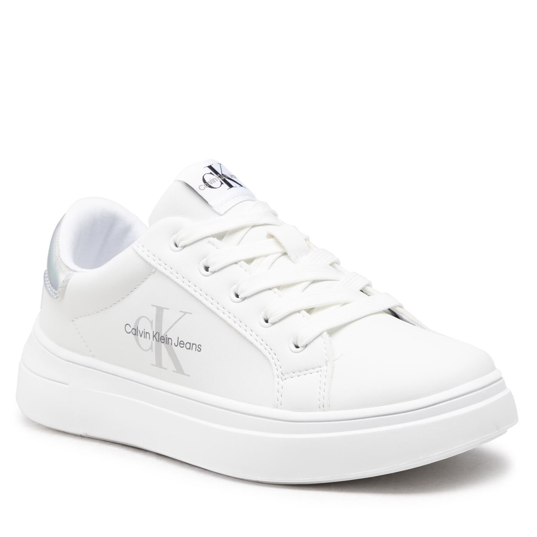 Calvin Klein Jeans Superge Low Cut-Up Sneaker V3X9-80345-1355 S Bela - Pepit.si