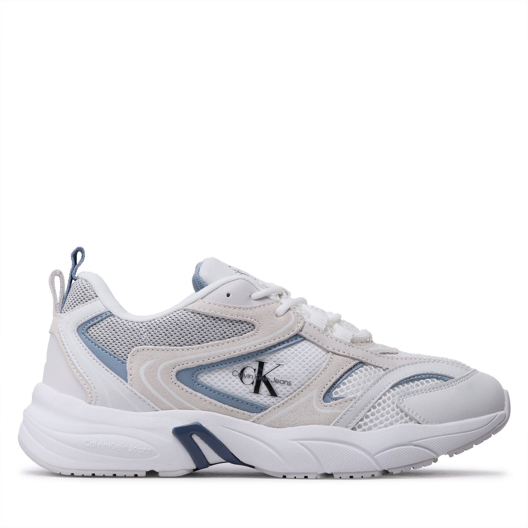 Calvin Klein Jeans Superge Retro Tennis Su-Mesh YM0YM00589 Bela - Pepit.si