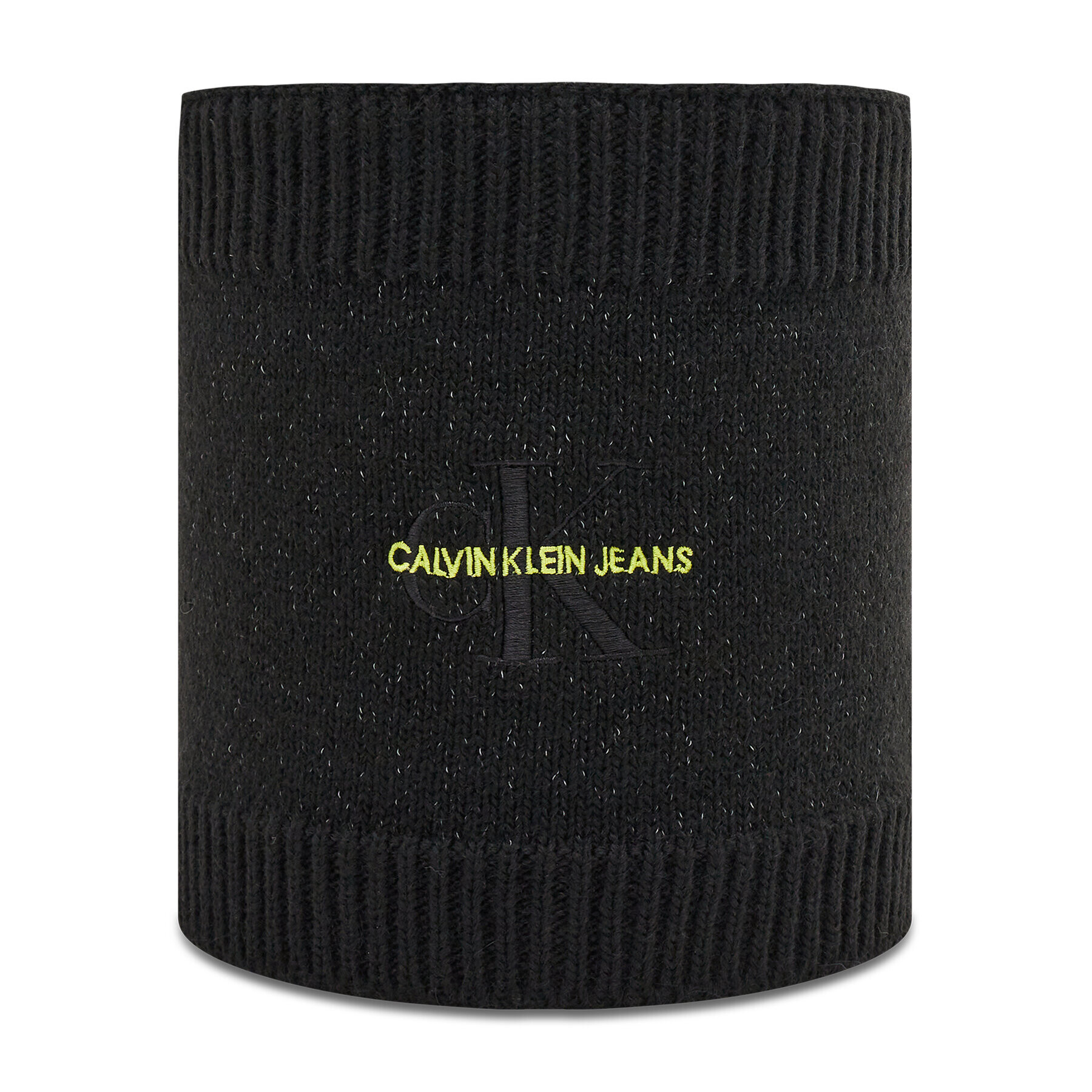 Calvin Klein Jeans Tekaška ruta - Bandana Knitted Reflective Snood K50K507192 Črna - Pepit.si