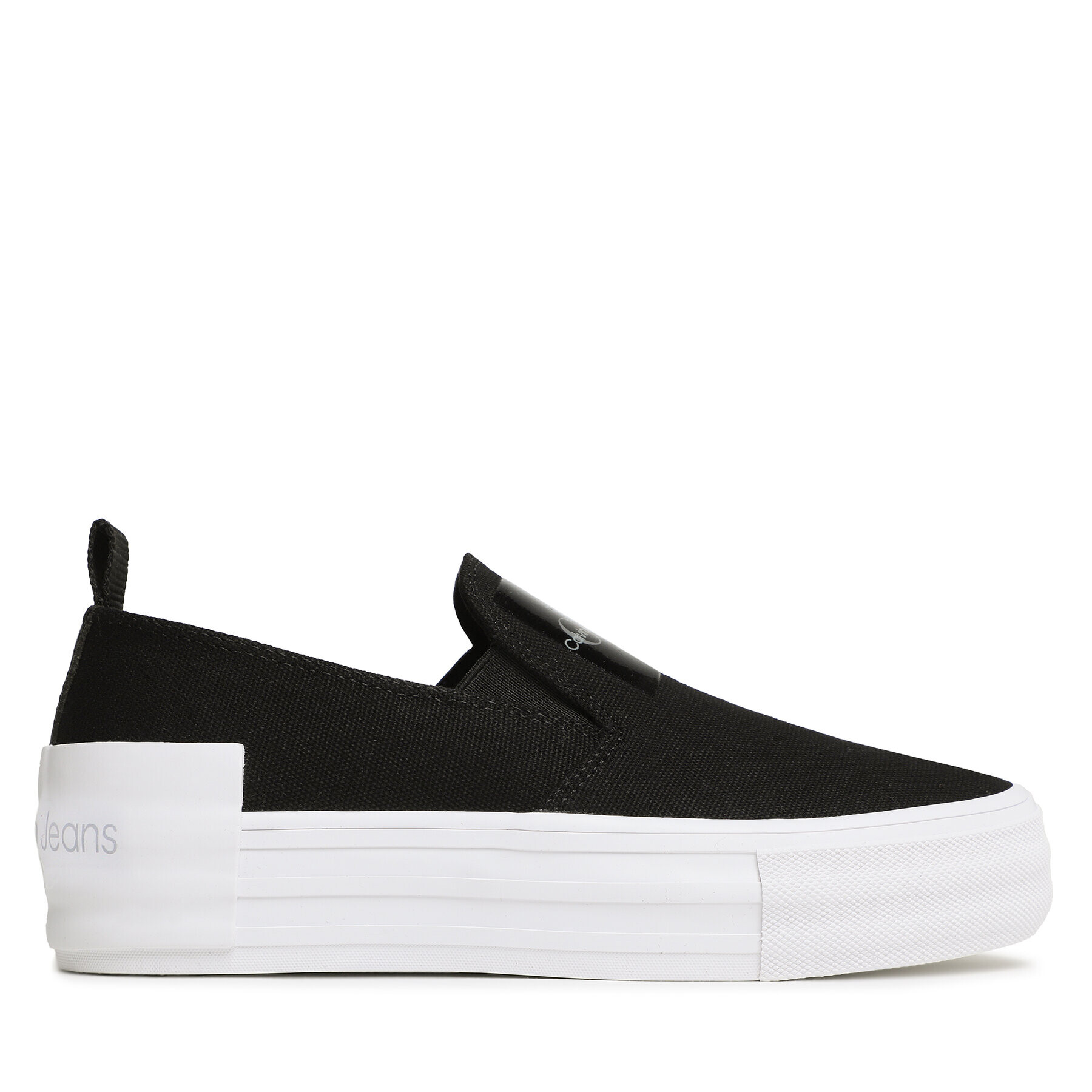 Calvin Klein Jeans Tenis superge Bold Vulc Flat Slipon YW0YW01040 Črna - Pepit.si