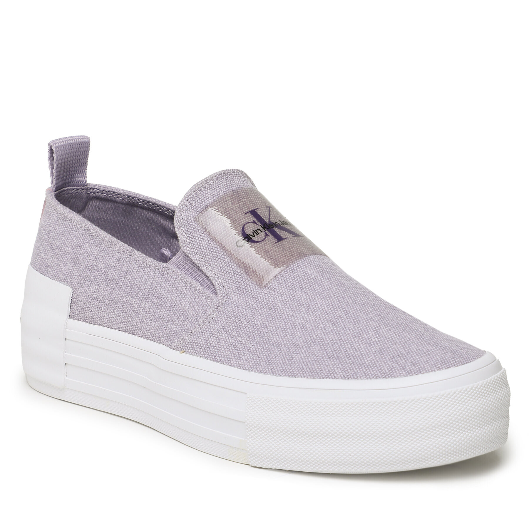 Calvin Klein Jeans Tenis superge Bold Vulc Flatf Slipon Wn YW0YW01040 Vijolična - Pepit.si