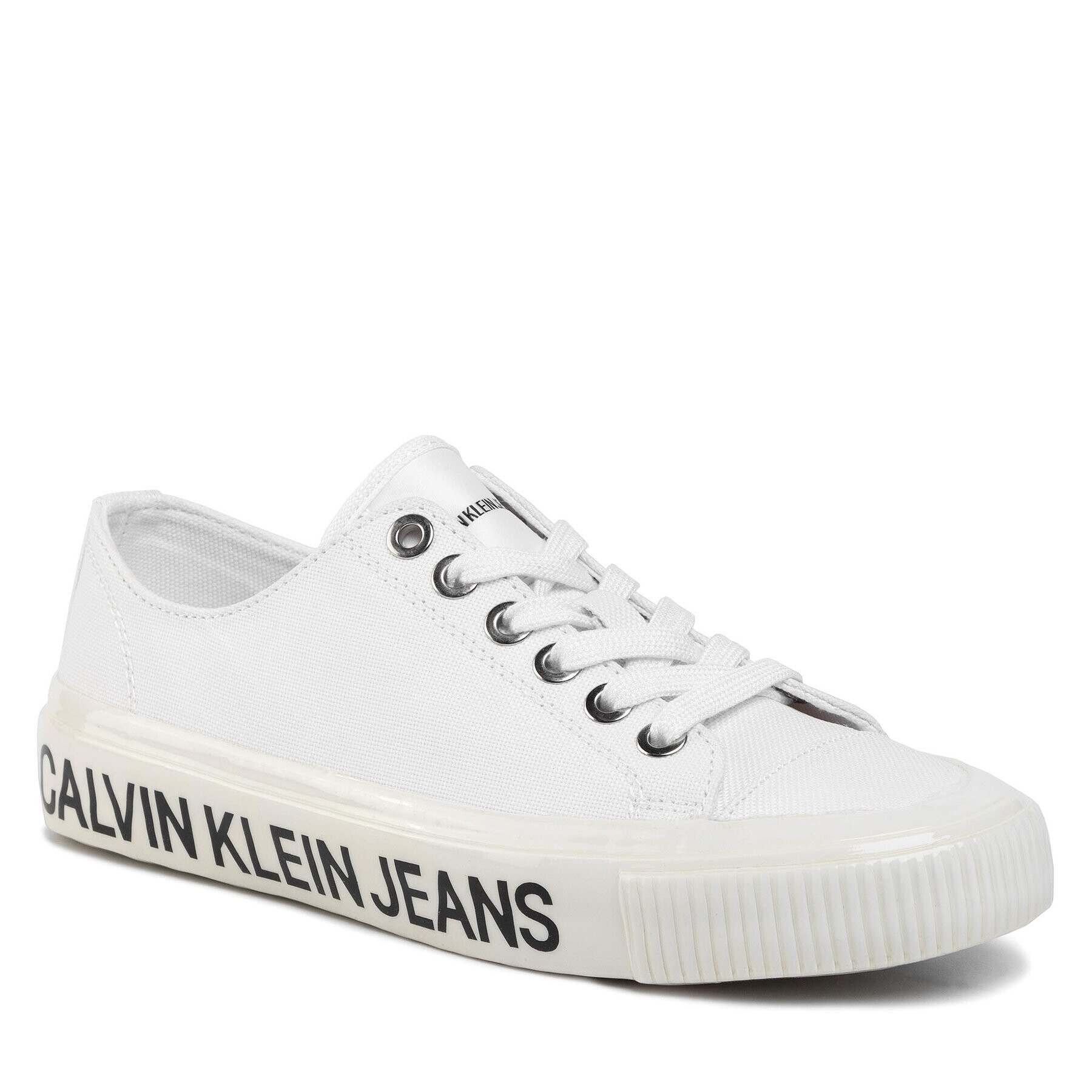 Calvin Klein Jeans Tenis superge Destinee B4R0807 Bela - Pepit.si