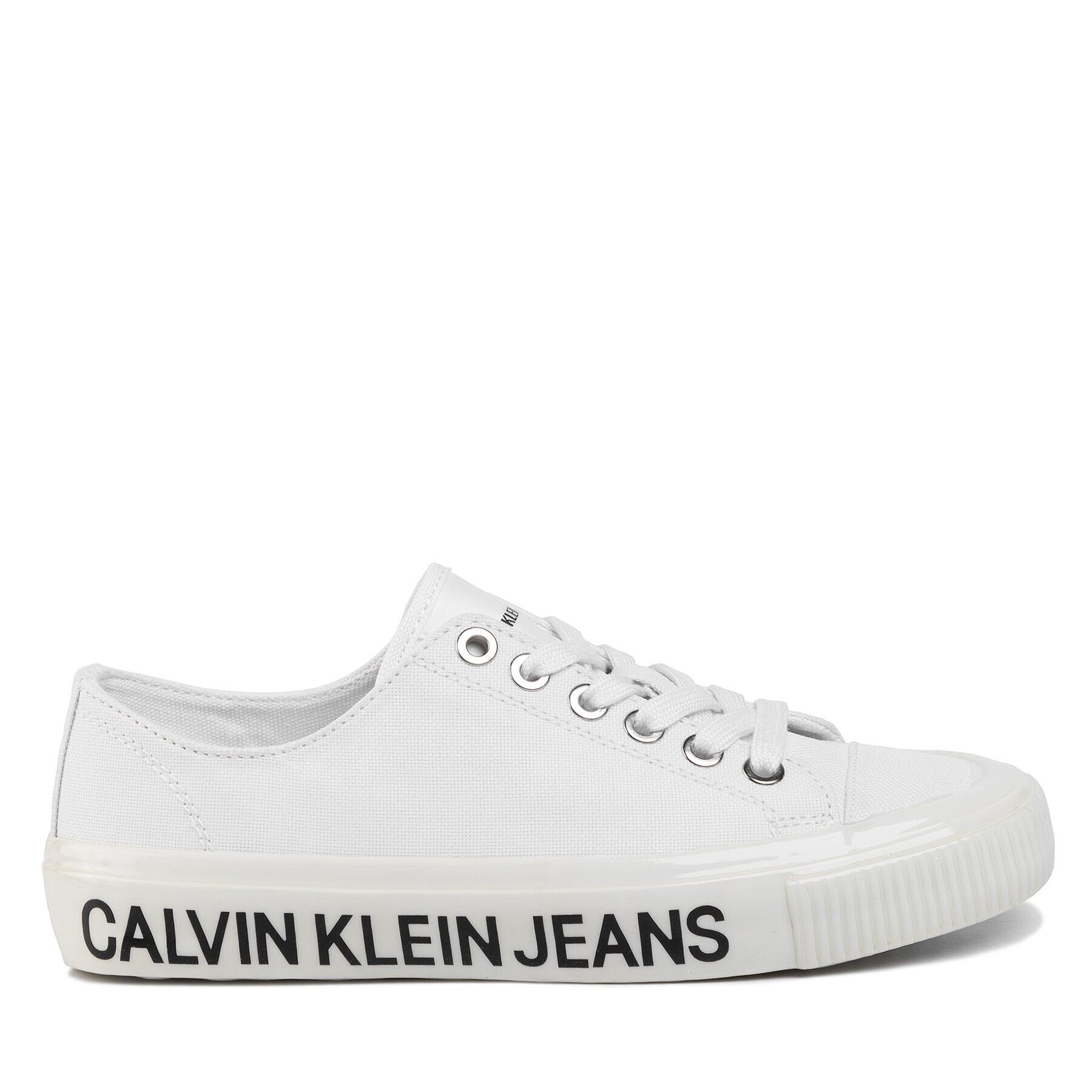 Calvin Klein Jeans Tenis superge Destinee B4R0807 Bela - Pepit.si