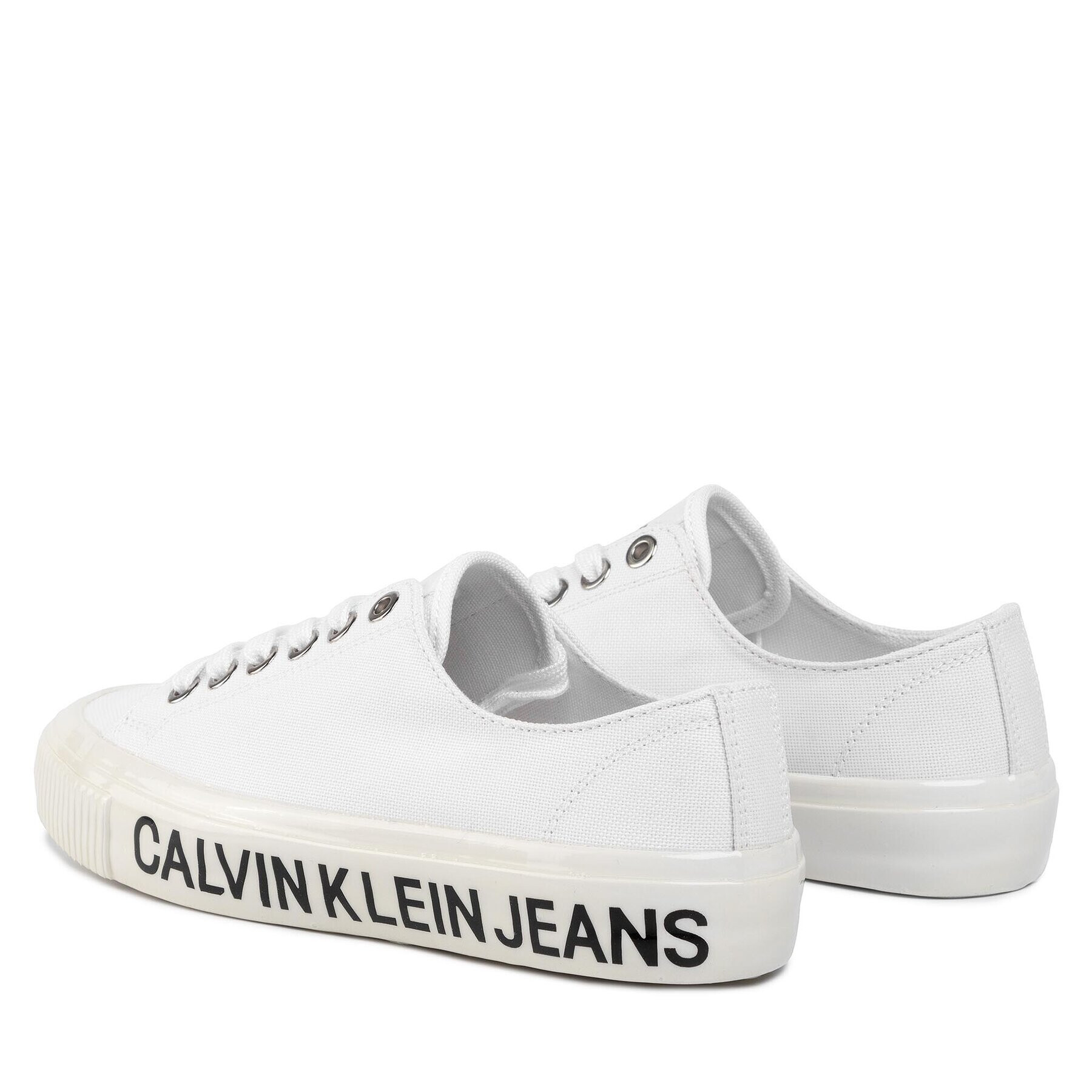 Calvin Klein Jeans Tenis superge Destinee B4R0807 Bela - Pepit.si