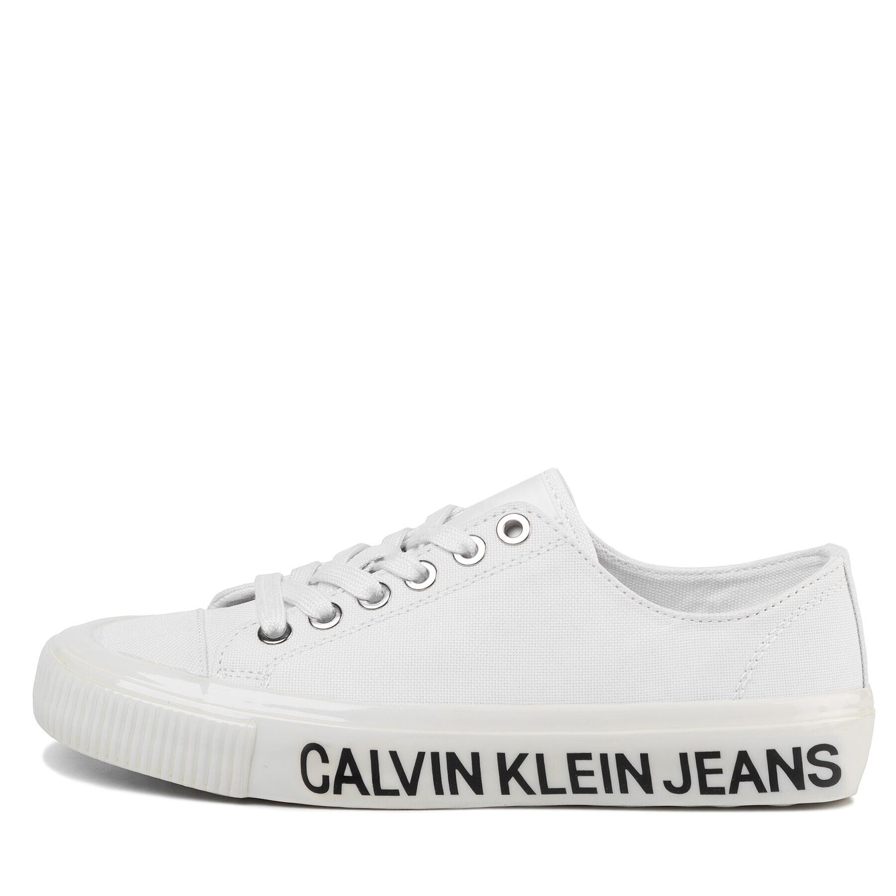 Calvin Klein Jeans Tenis superge Destinee B4R0807 Bela - Pepit.si