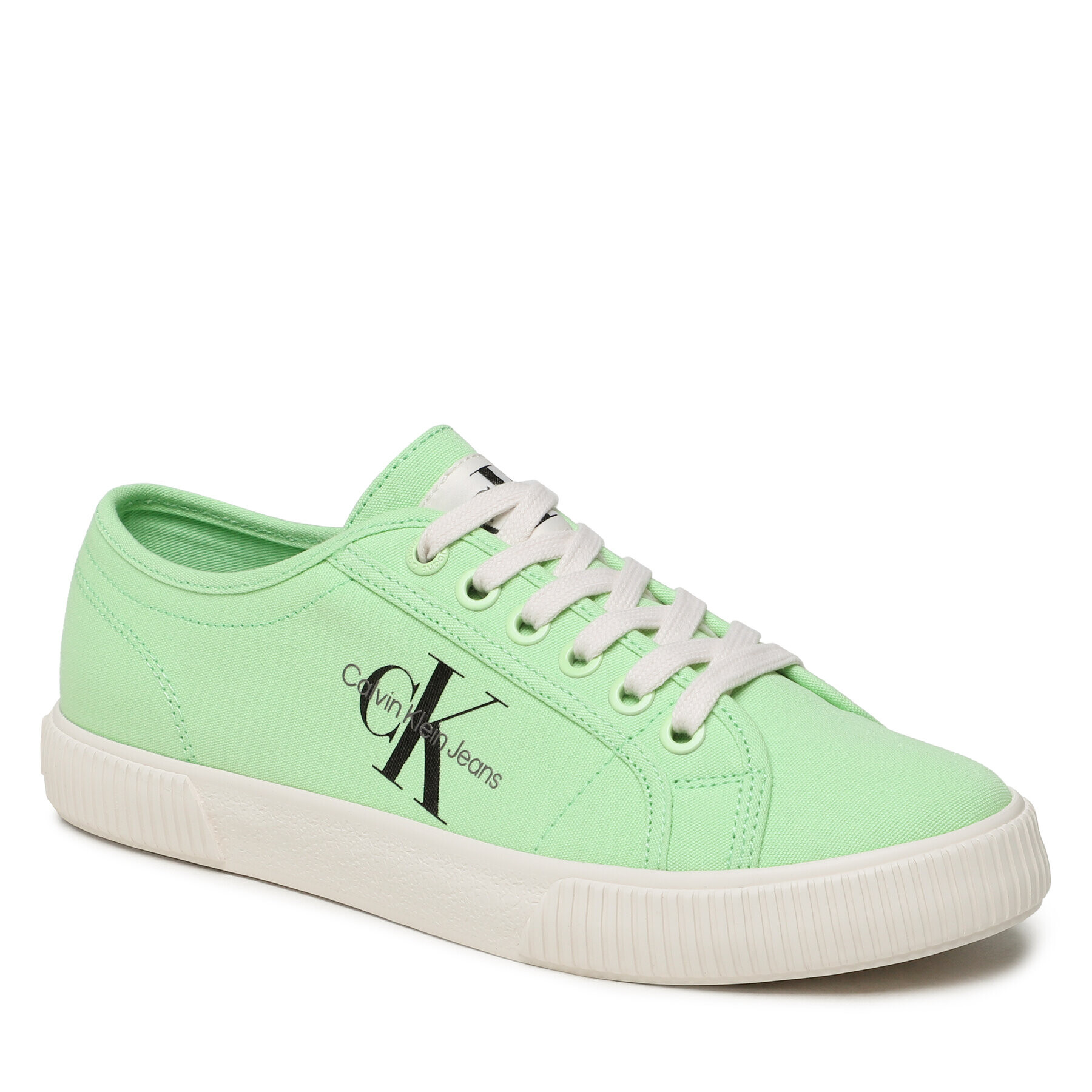 Calvin Klein Jeans Tenis superge Ess Vulc Mono W YW0YW00482 Zelena - Pepit.si