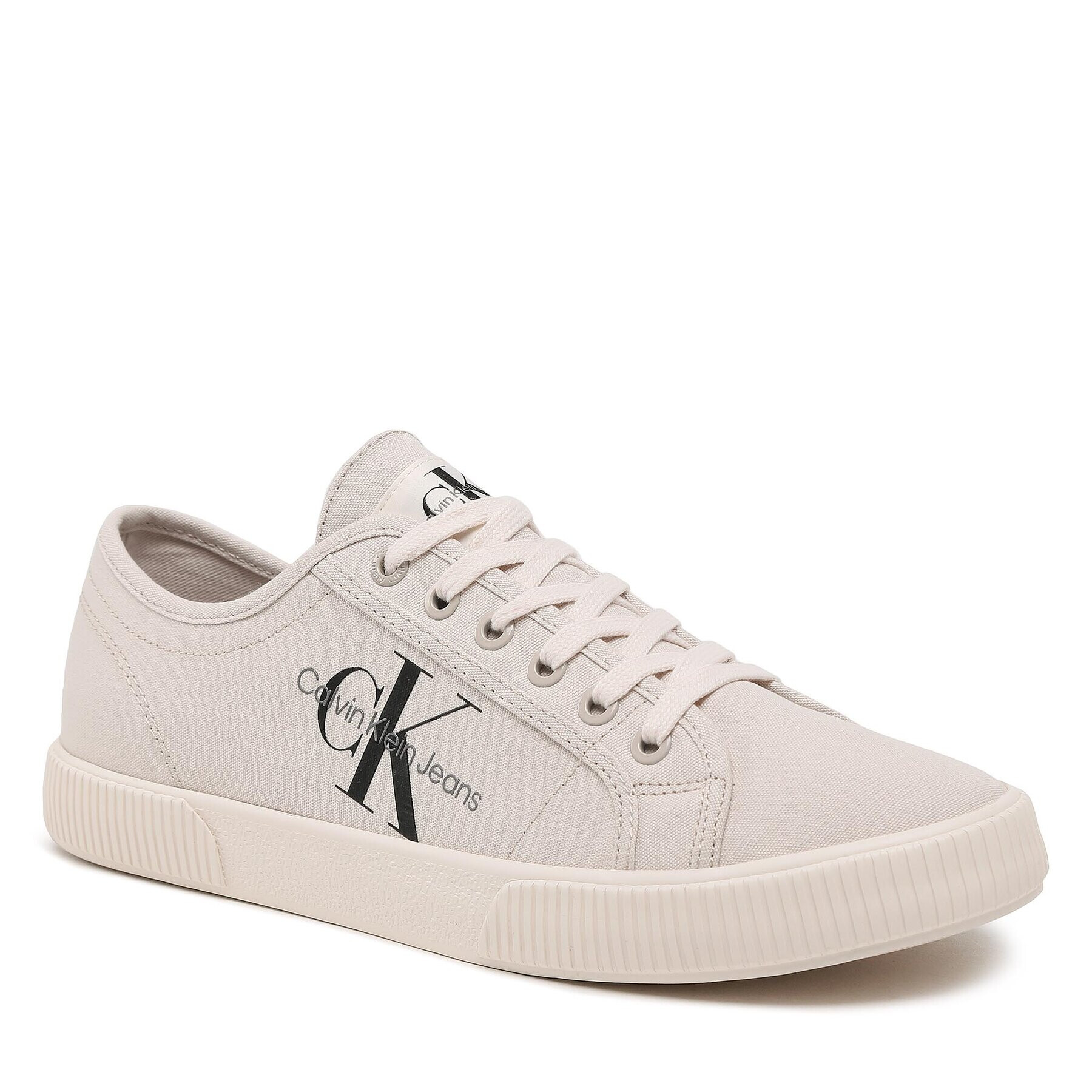 Calvin Klein Jeans Tenis superge Essential Vulcanized 1 YM0YM00306 Bež - Pepit.si