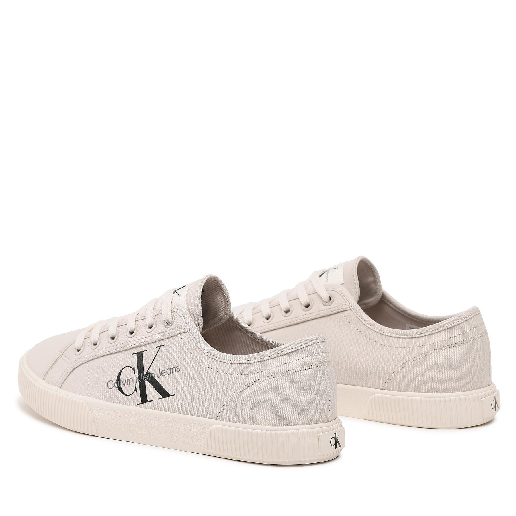 Calvin Klein Jeans Tenis superge Essential Vulcanized 1 YM0YM00306 Bež - Pepit.si