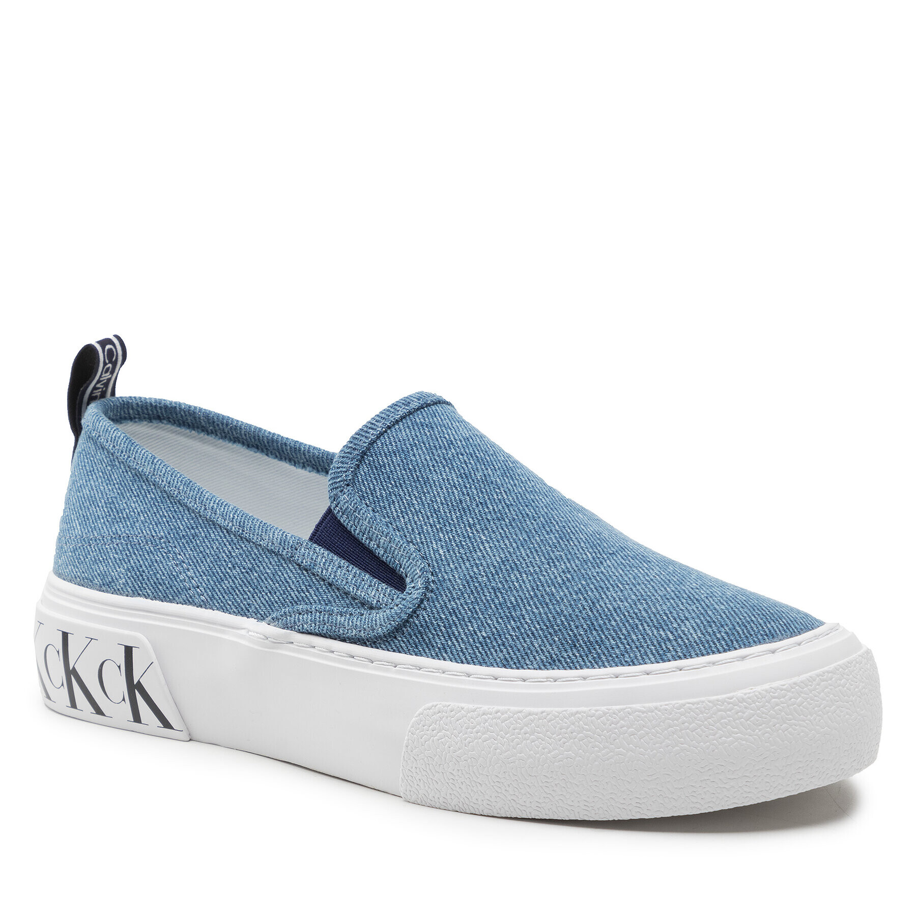 Calvin Klein Jeans Tenis superge Skater Vulcanized 2 YW0YW00623 Mornarsko modra - Pepit.si