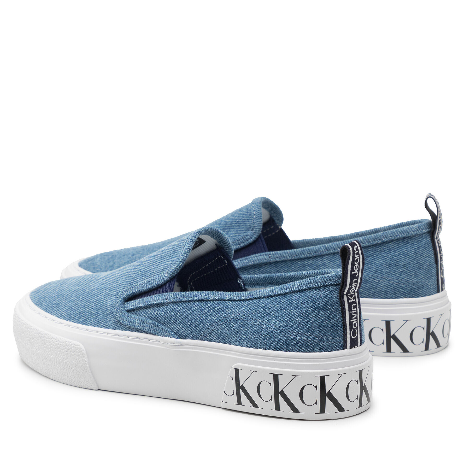 Calvin Klein Jeans Tenis superge Skater Vulcanized 2 YW0YW00623 Mornarsko modra - Pepit.si