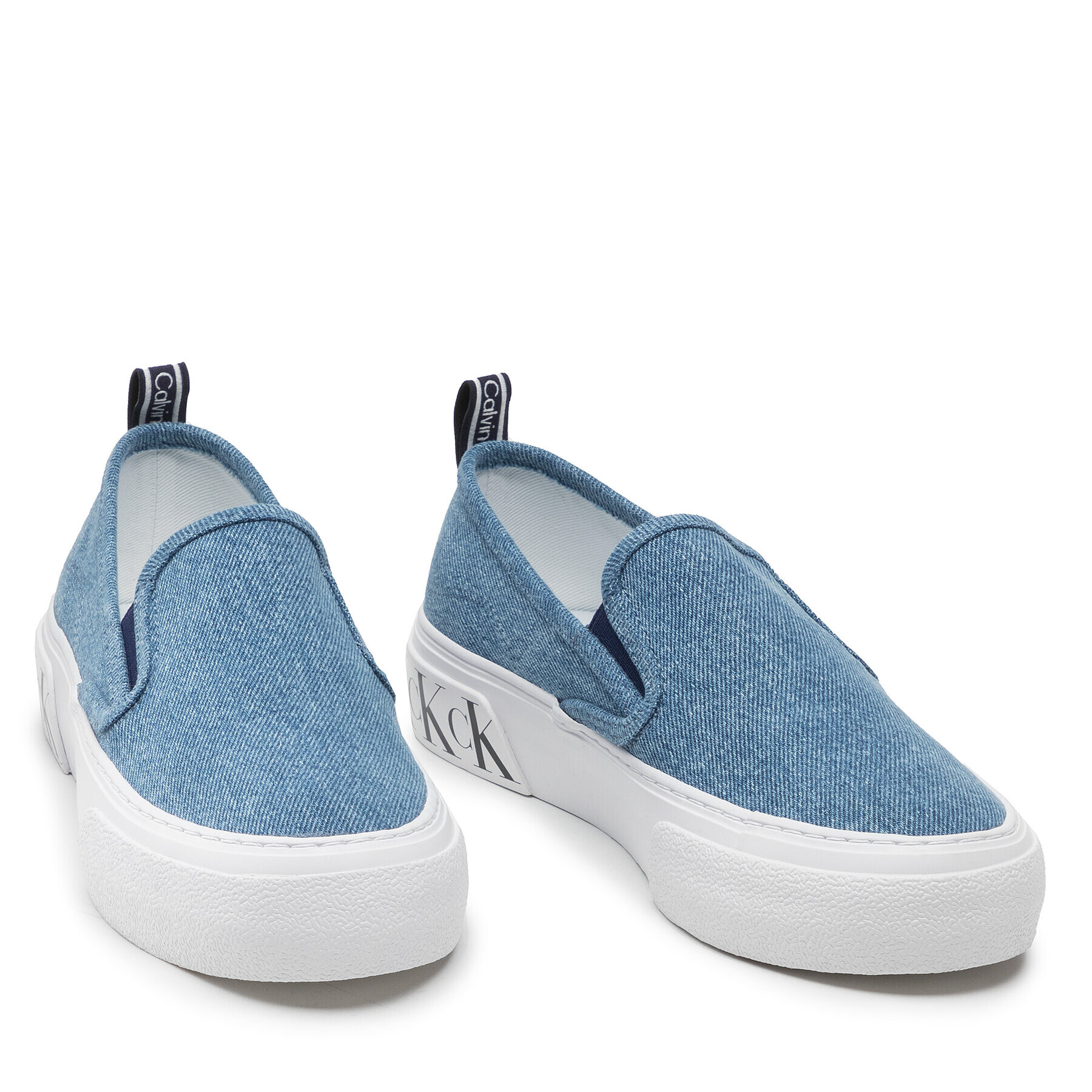 Calvin Klein Jeans Tenis superge Skater Vulcanized 2 YW0YW00623 Mornarsko modra - Pepit.si