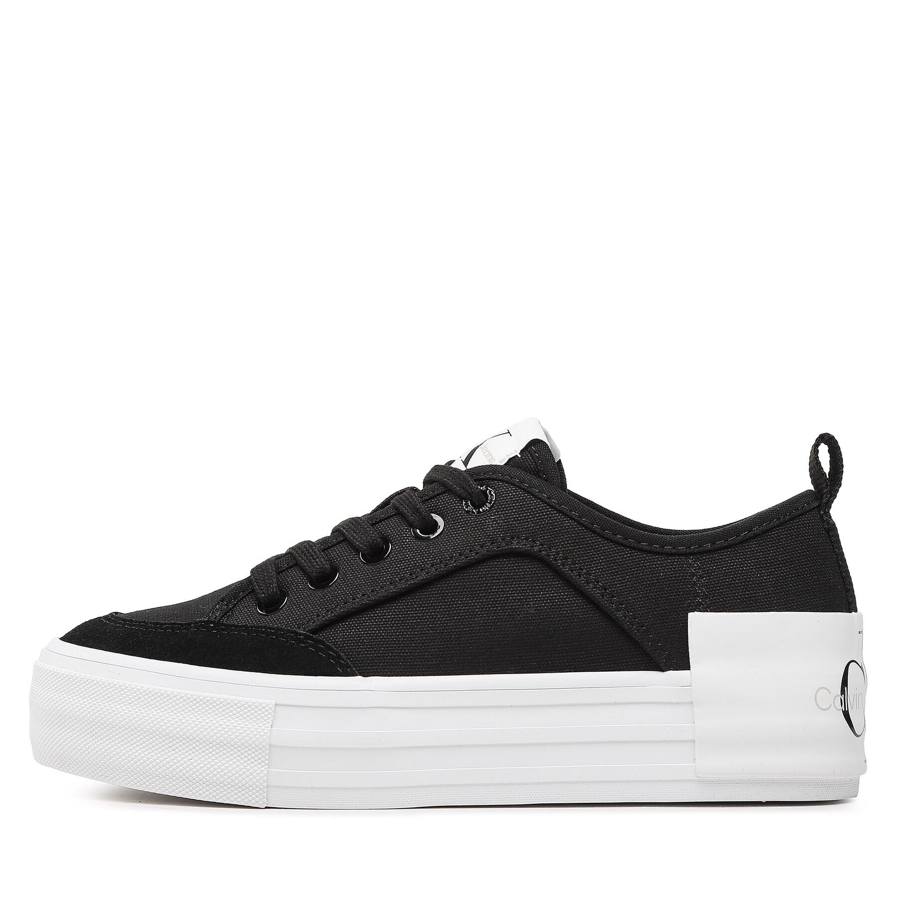 Calvin Klein Jeans Tenis superge Vulc Flatform Bold Irreg Lines YW0YW00903 Črna - Pepit.si