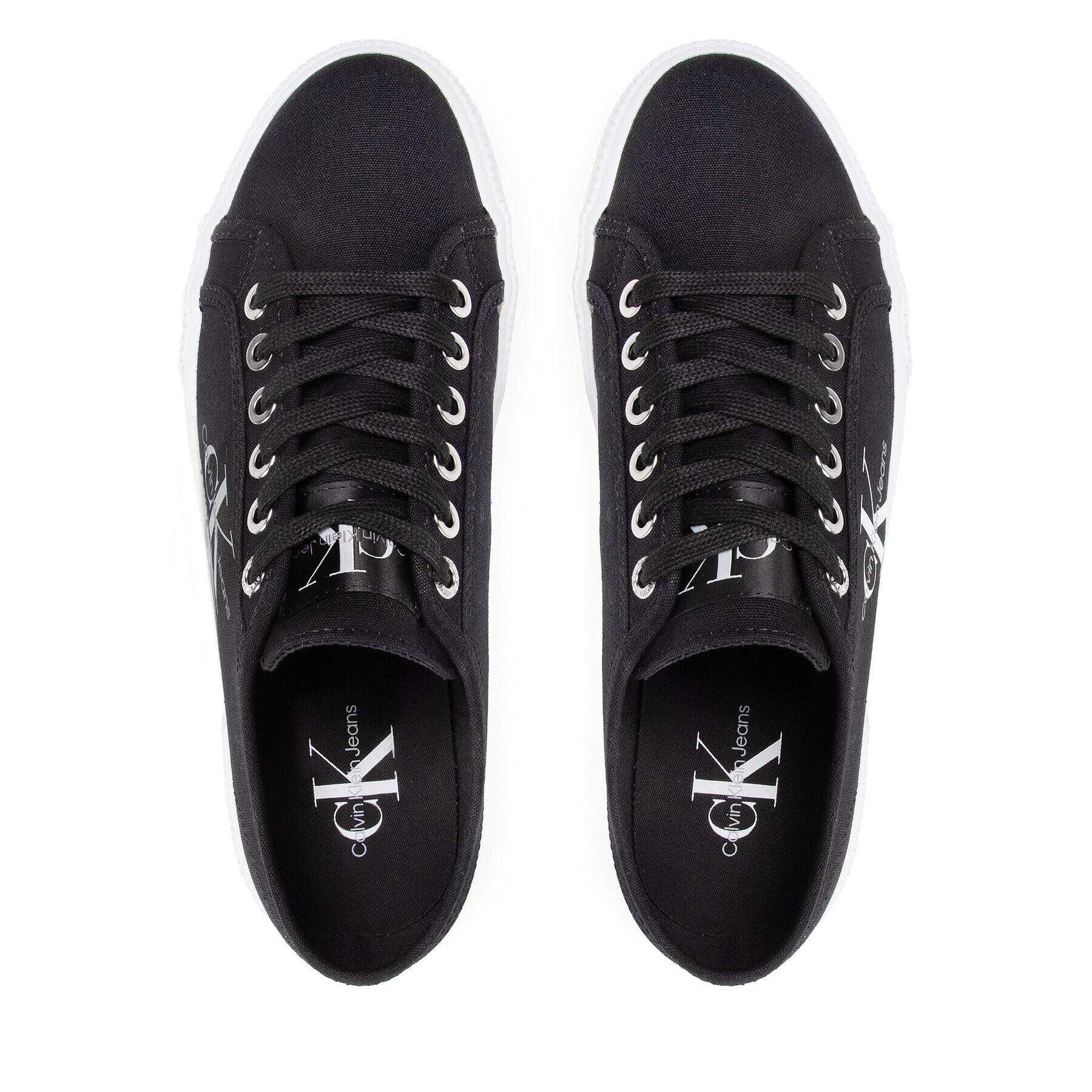 Calvin Klein Jeans Tenis superge Vulcanized Essential 1 YW0YW00482 Črna - Pepit.si