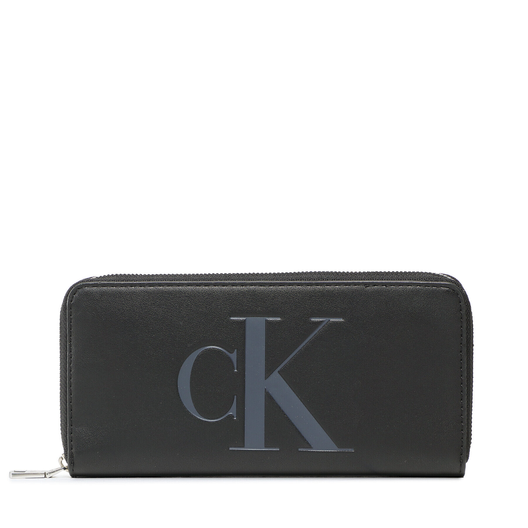 Calvin Klein Jeans Velika ženska denarnica Sculpted Zip Around Mono K60K610093 Črna - Pepit.si